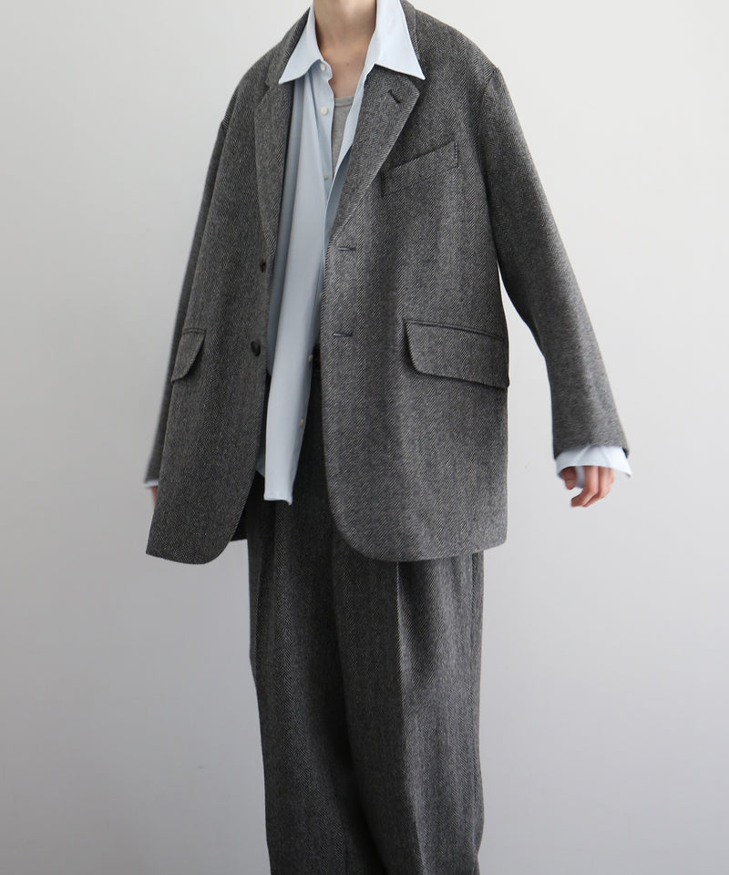 URU Silk napped tweed - over jacket "D.GRAY"