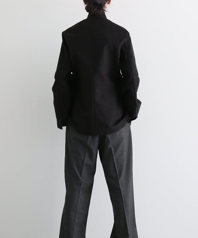 WHOWHAT Mole skin tailored jacket "BLACK"