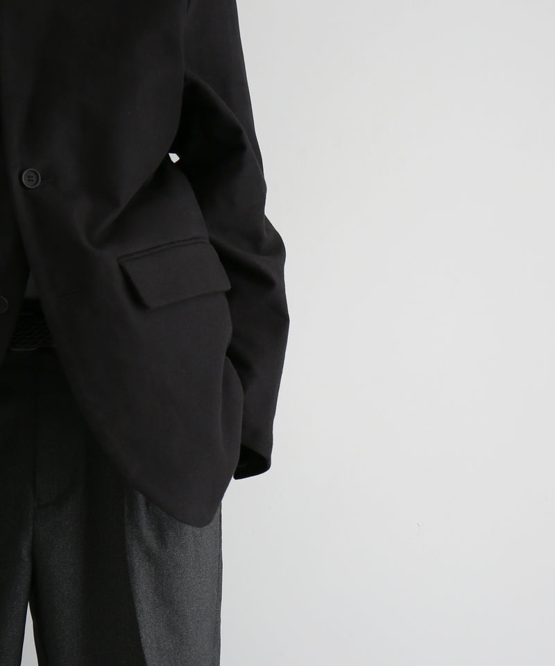 WHOWHAT Mole skin tailored jacket "BLACK"