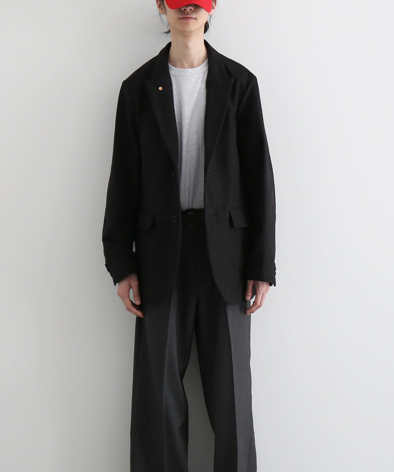 WHOWHAT Mole skin tailored jacket "BLACK"