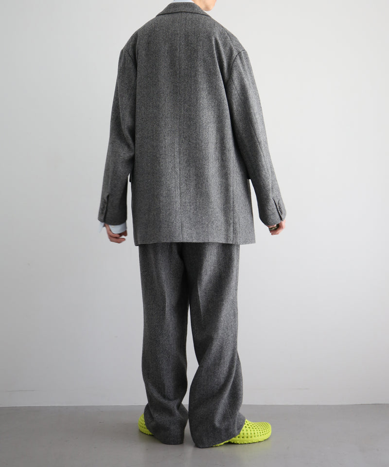 URU Silk napped tweed - over jacket "D.GRAY"