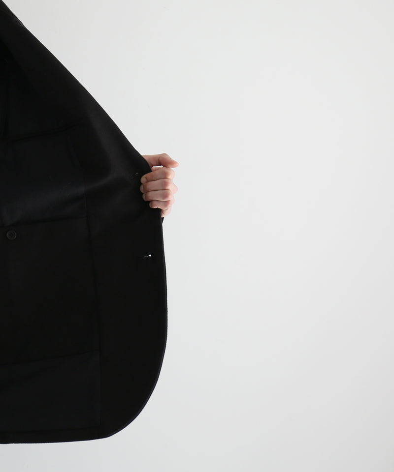 WHOWHAT Mole skin tailored jacket "BLACK"