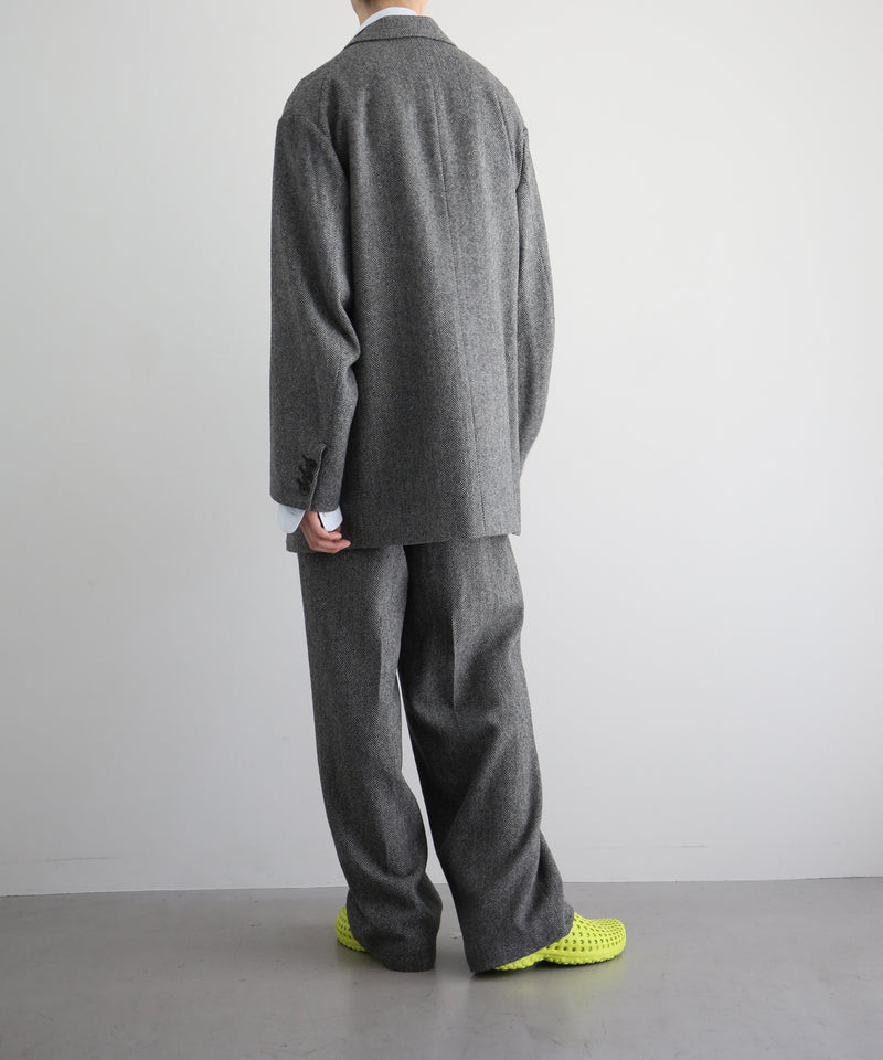 URU Silk napped tweed - over jacket "D.GRAY"
