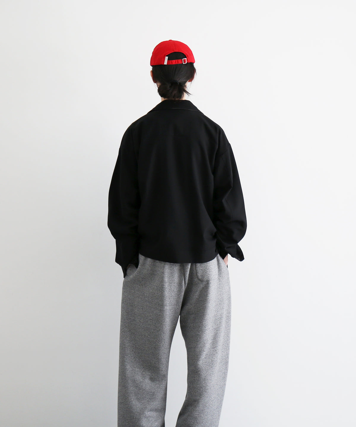 WHOWHAT Reversible blouson "BLACK×GRAY BLACK"
