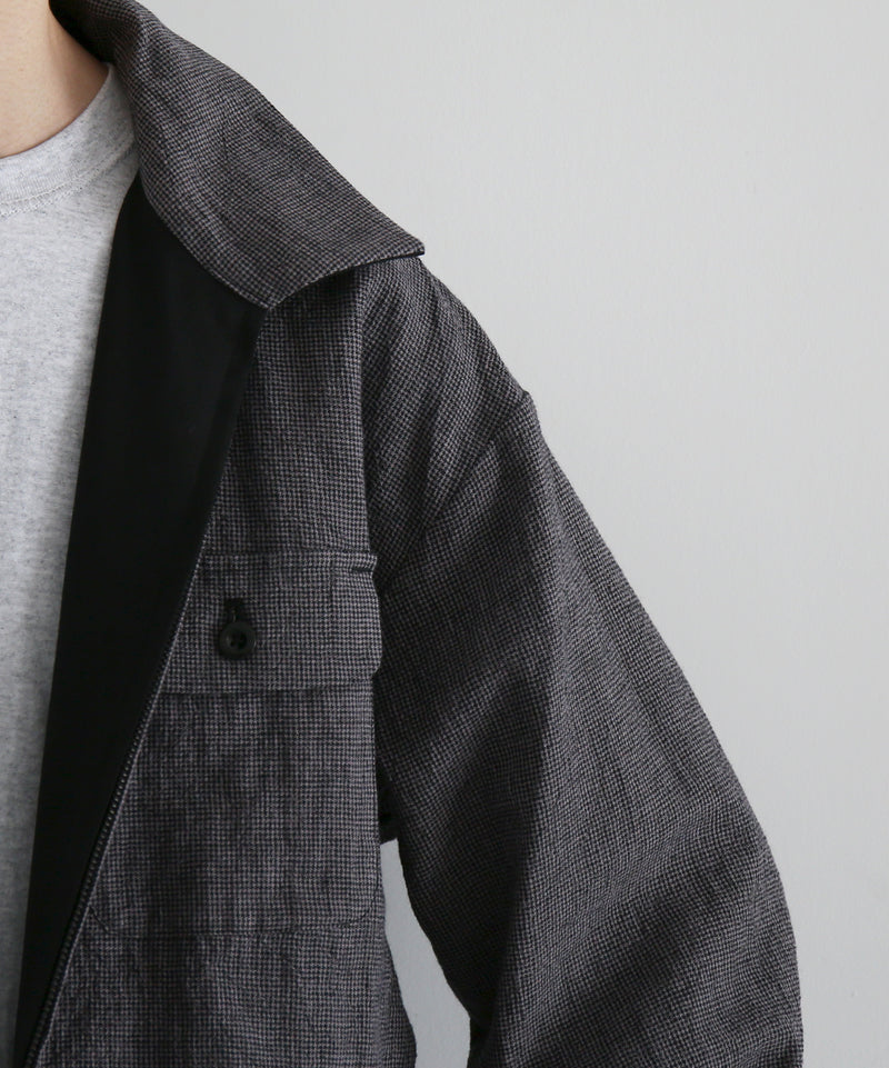 WHOWHAT Reversible blouson "BLACK×GRAY BLACK"
