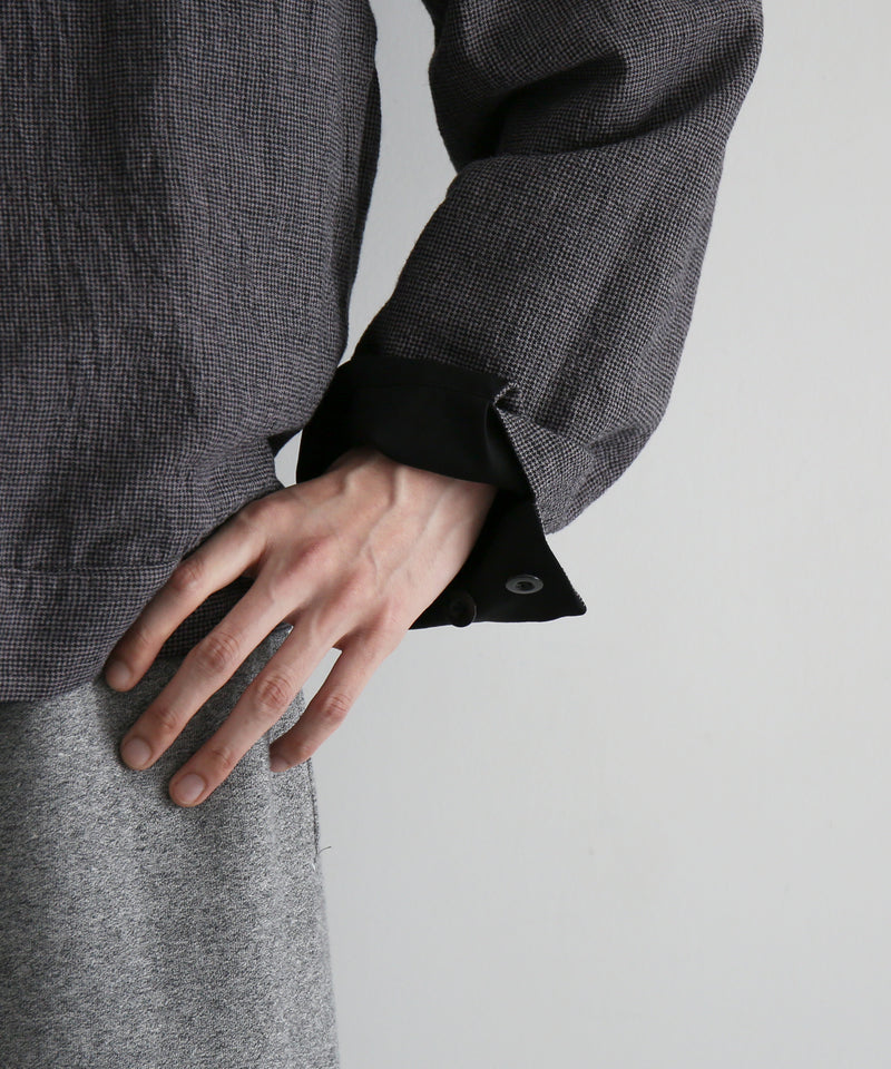 WHOWHAT Reversible blouson "BLACK×GRAY BLACK"