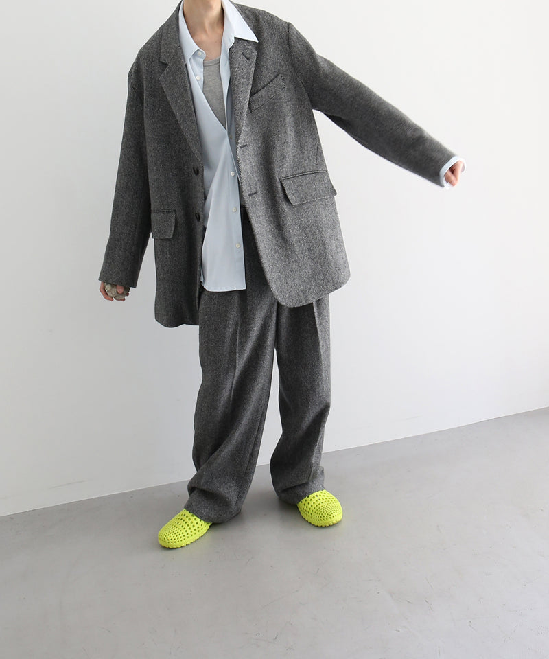 URU Silk napped tweed - over jacket "D.GRAY"