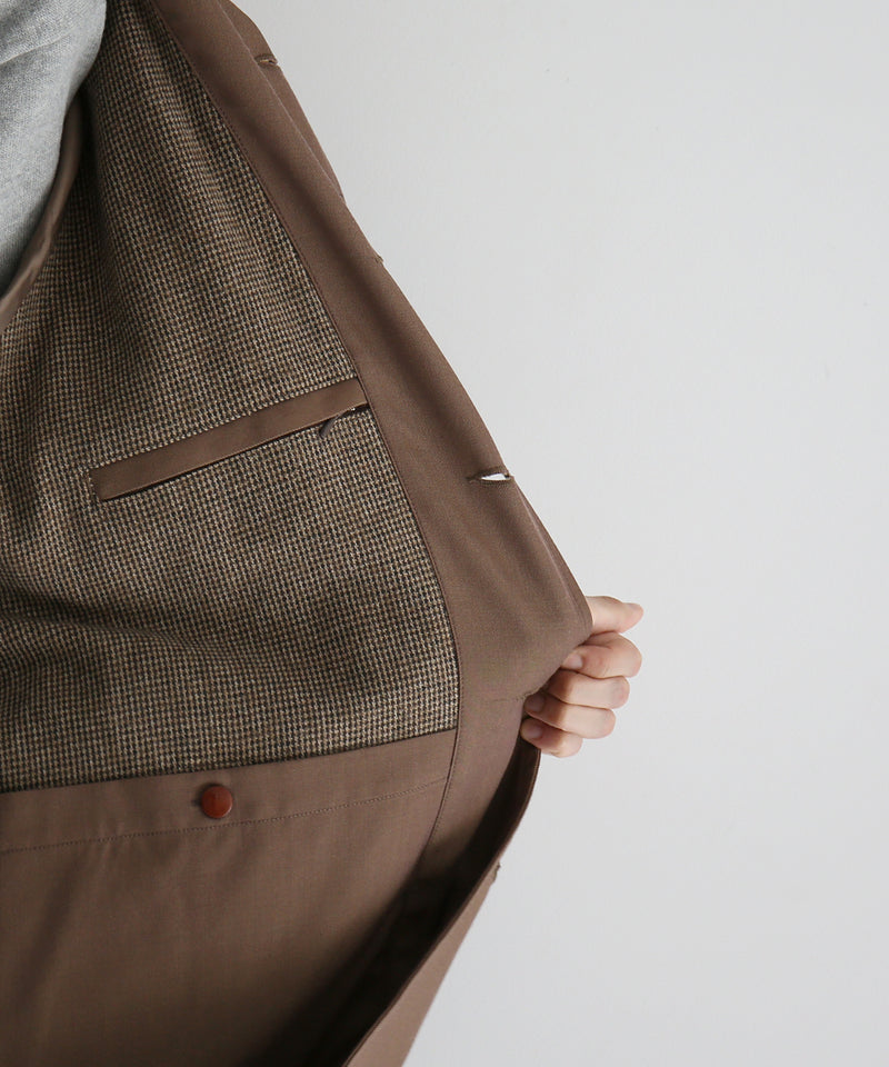 WHOWHAT Motorcycle coat "BROWN"