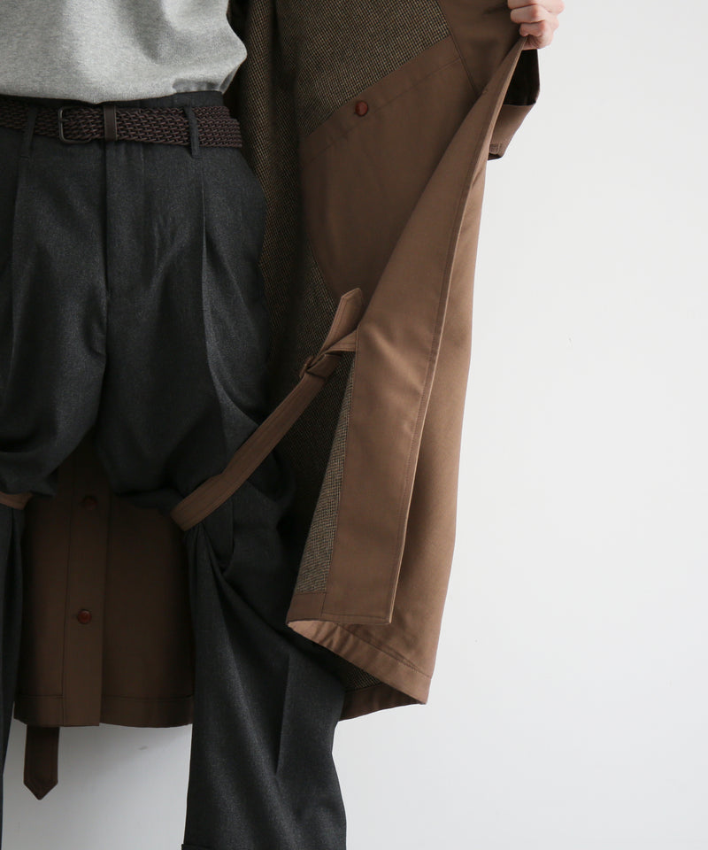 WHOWHAT Motorcycle coat "BROWN"