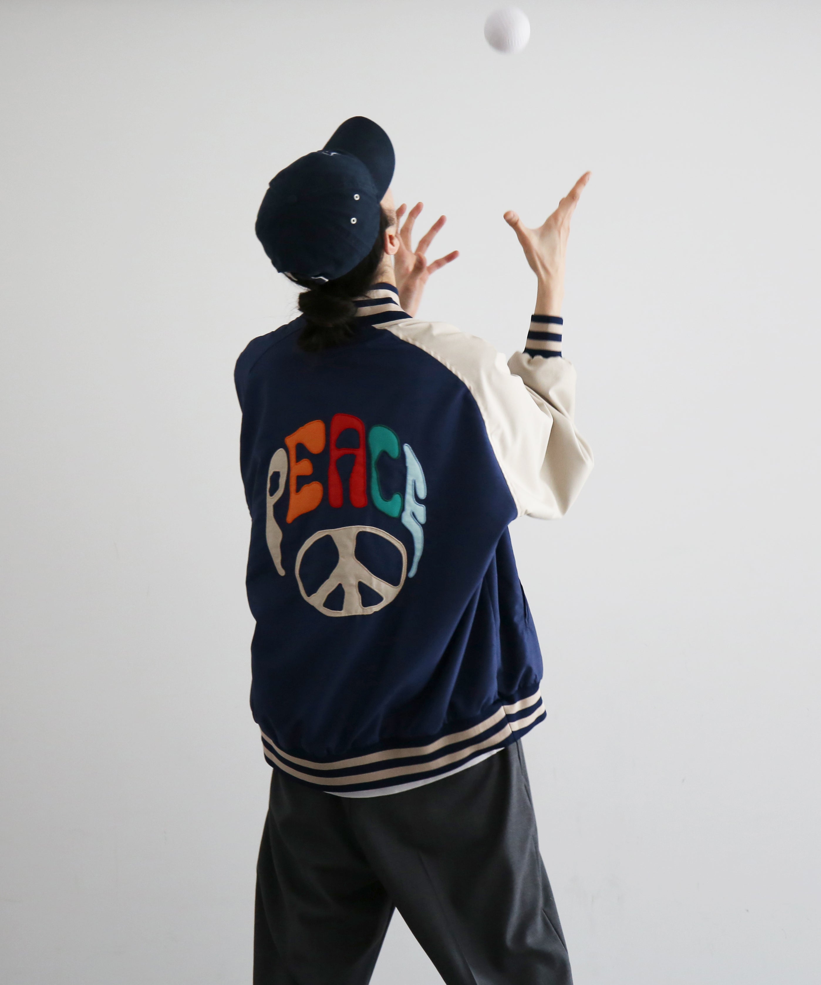 NEEDLES【ニードルズ】 Stadium jacket - poly shantung 
