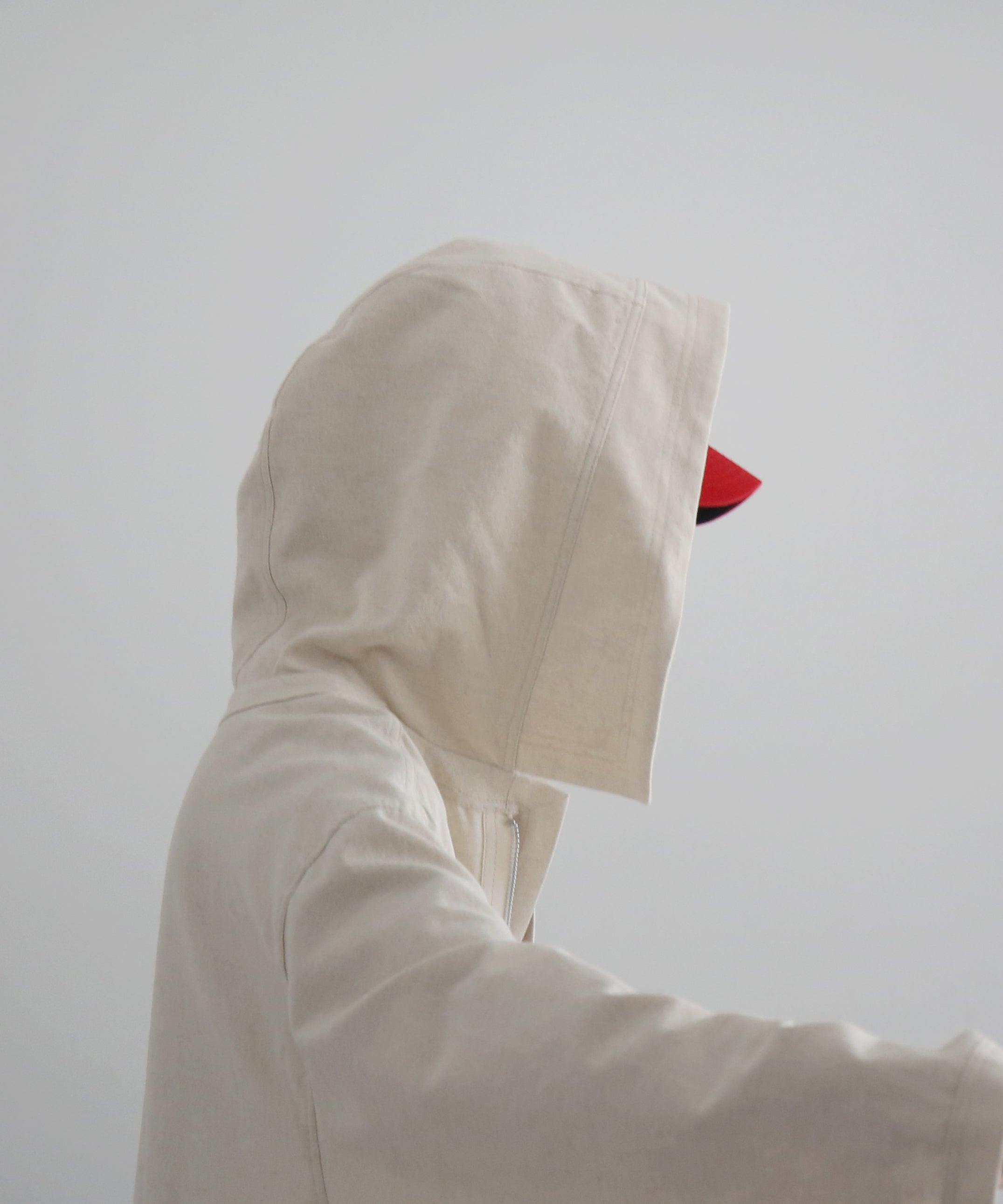 UNUSED Us2553 hood jacket "BEIGE"
