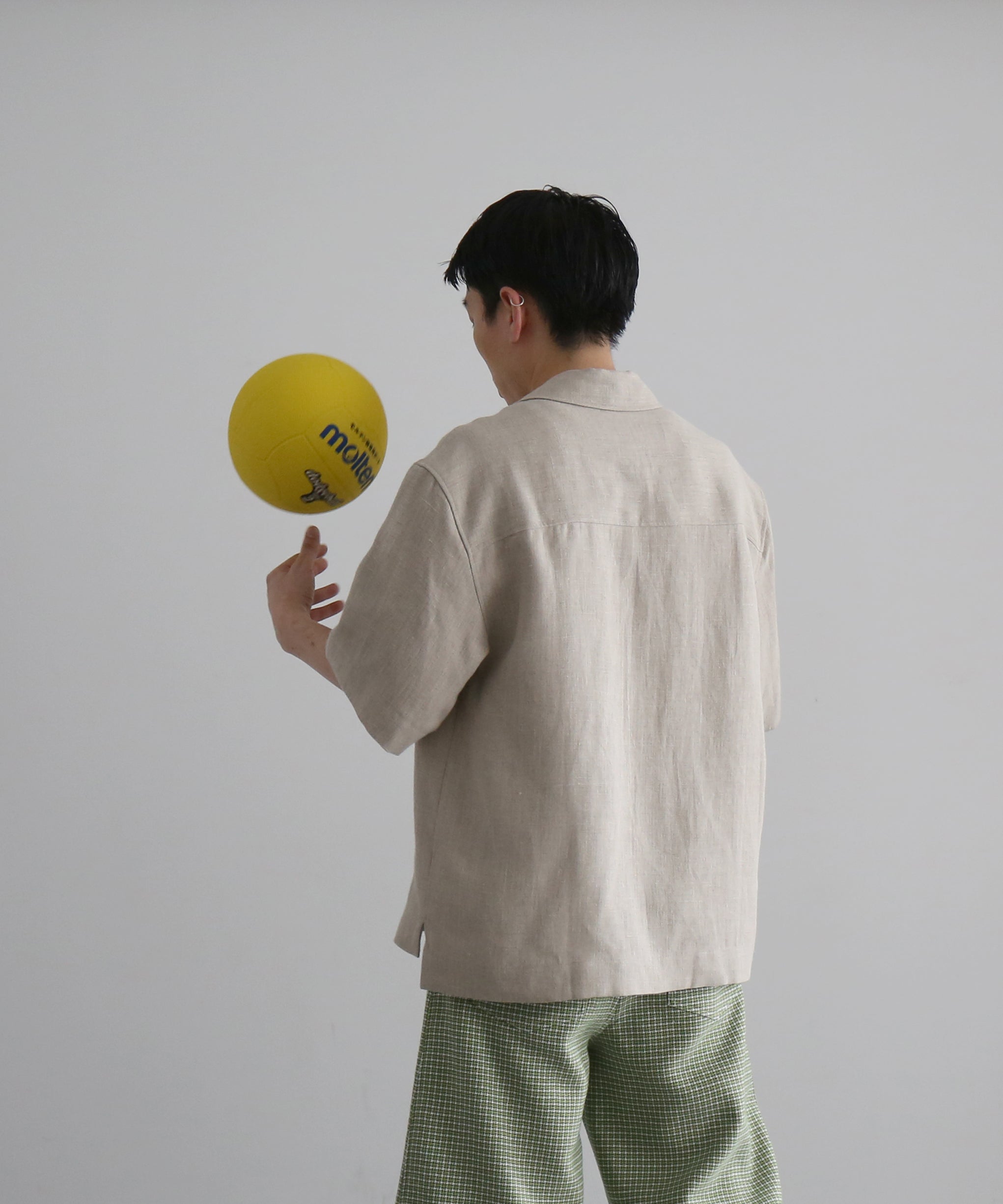 sefr Dao shirt "BEIGE CONCRETE LINEN"