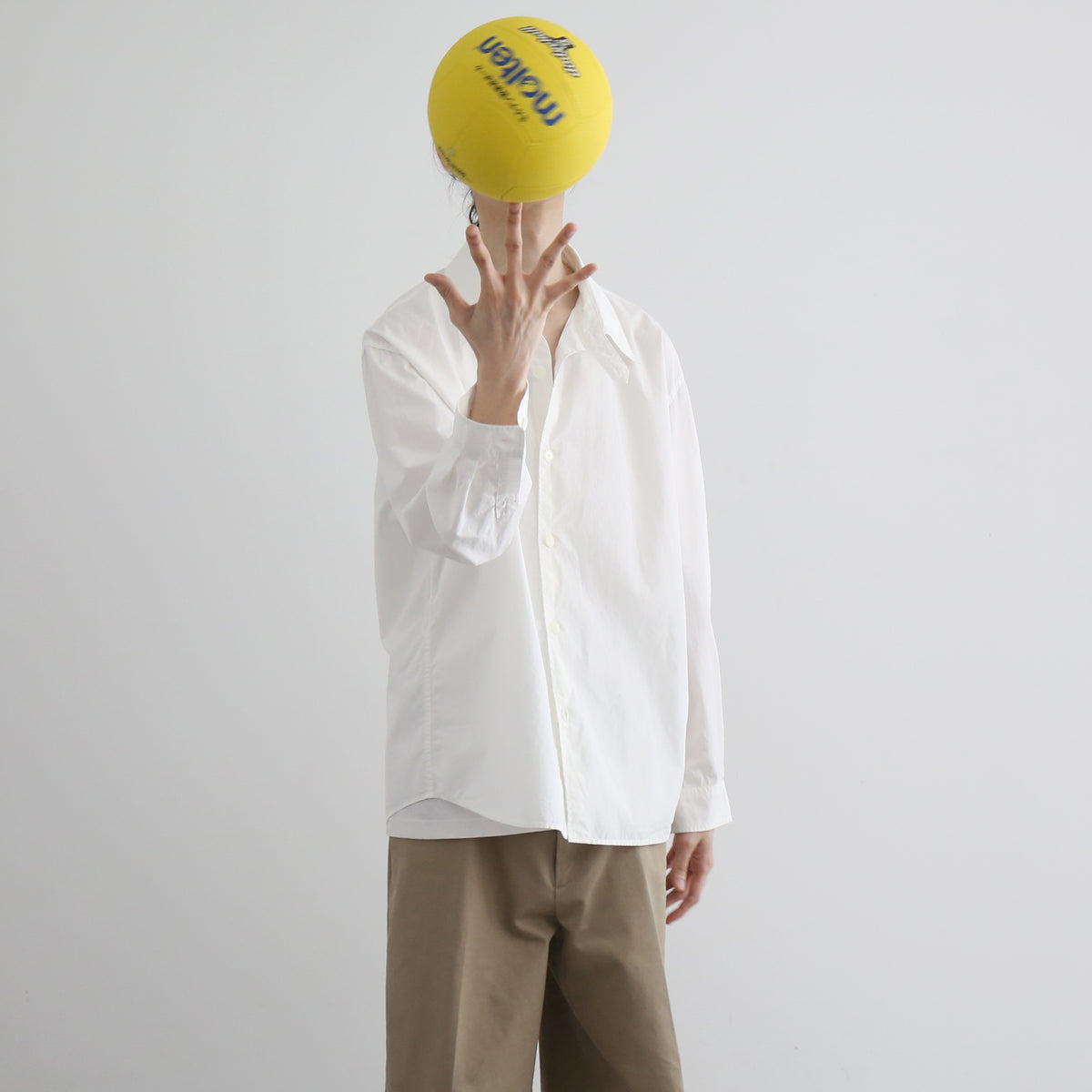 AURALEE【オーラリー】Garment-dyed finx shuttle weather shirt