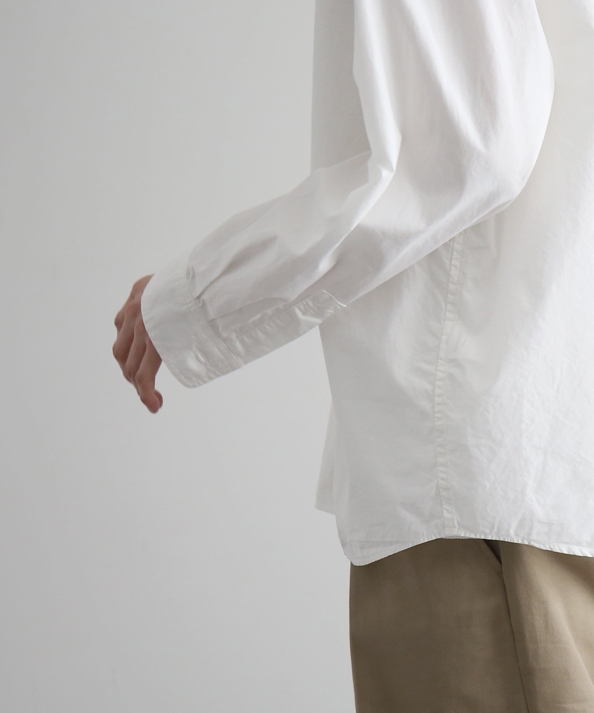 AURALEE【オーラリー】Garment-dyed finx shuttle weather shirt