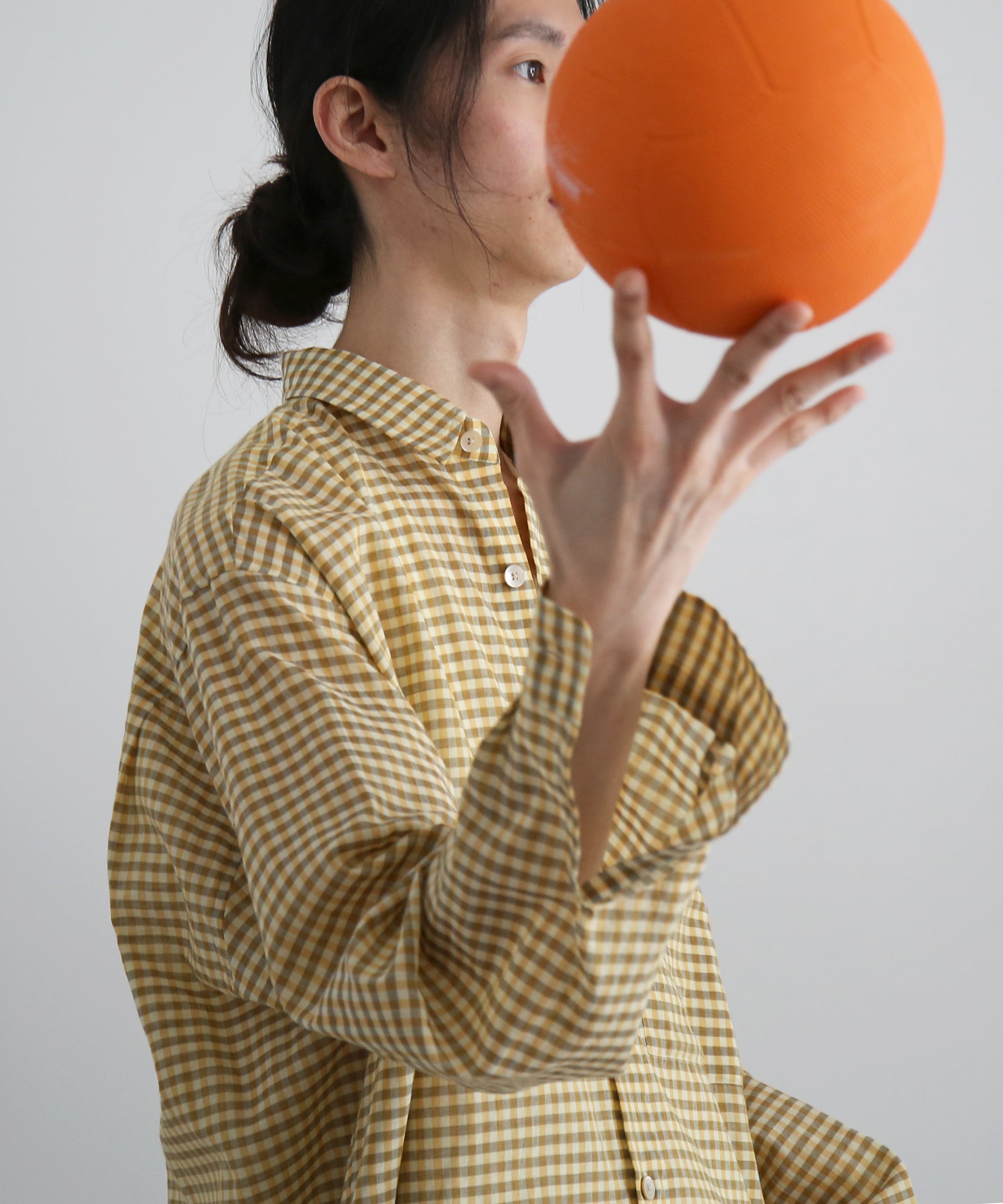 AURALEE【オーラリー】Airy light cotton check big shirt 