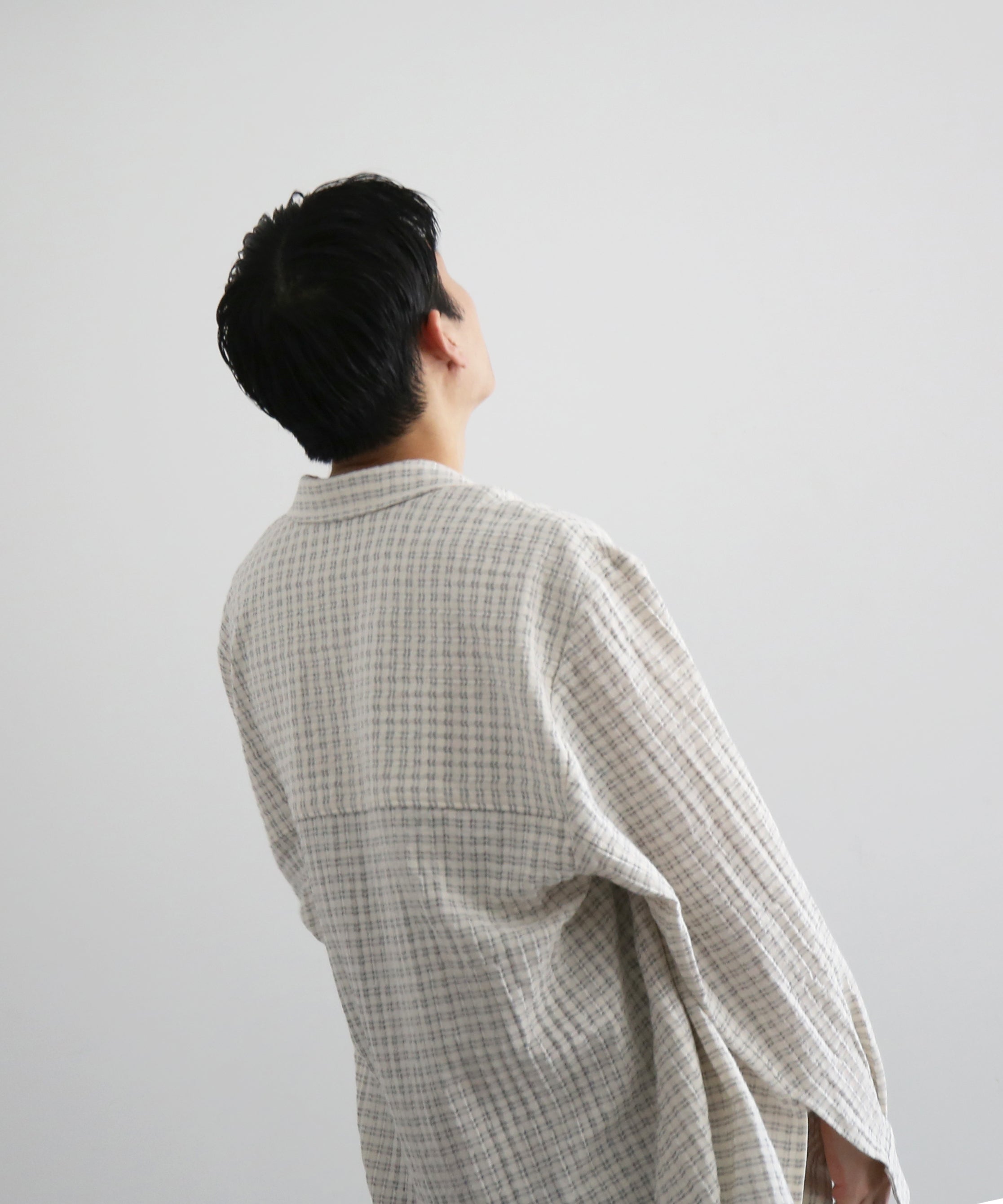sefr Wes shirt "SUBTLE BEIGE CHECK"