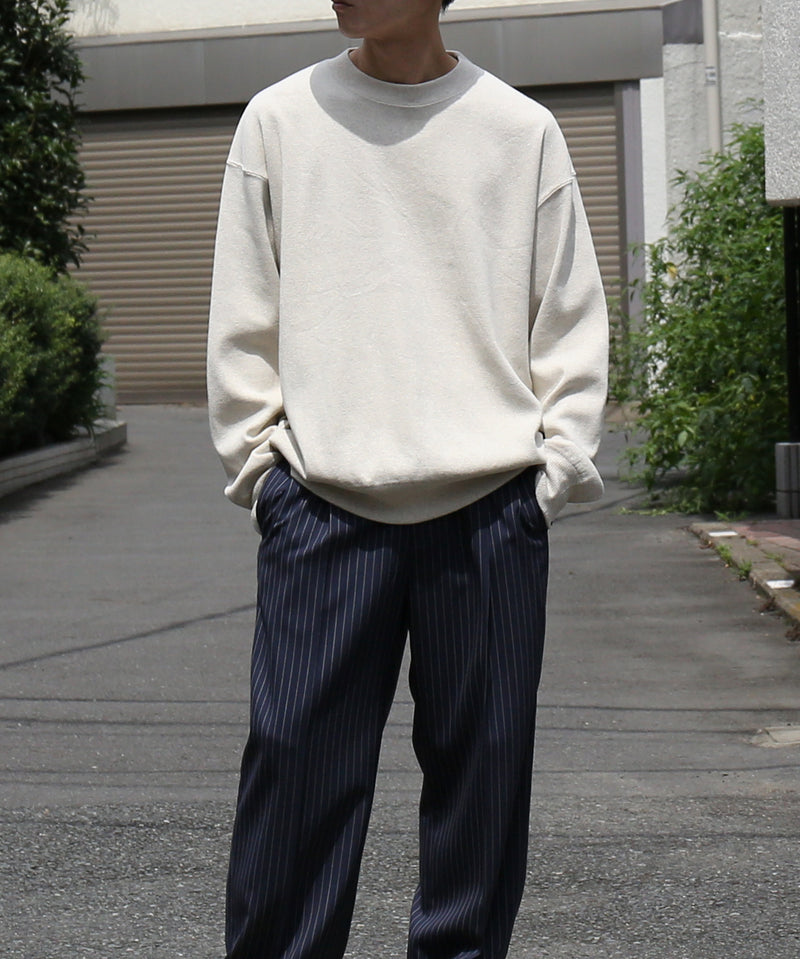 crepuscule Co rib sweat p/o "OATMEAL"