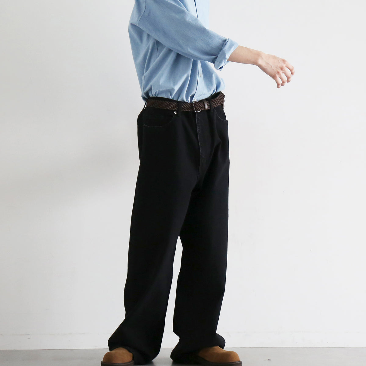 ensou.【エンソウ】Wide big-e 4pk jeans-washed 