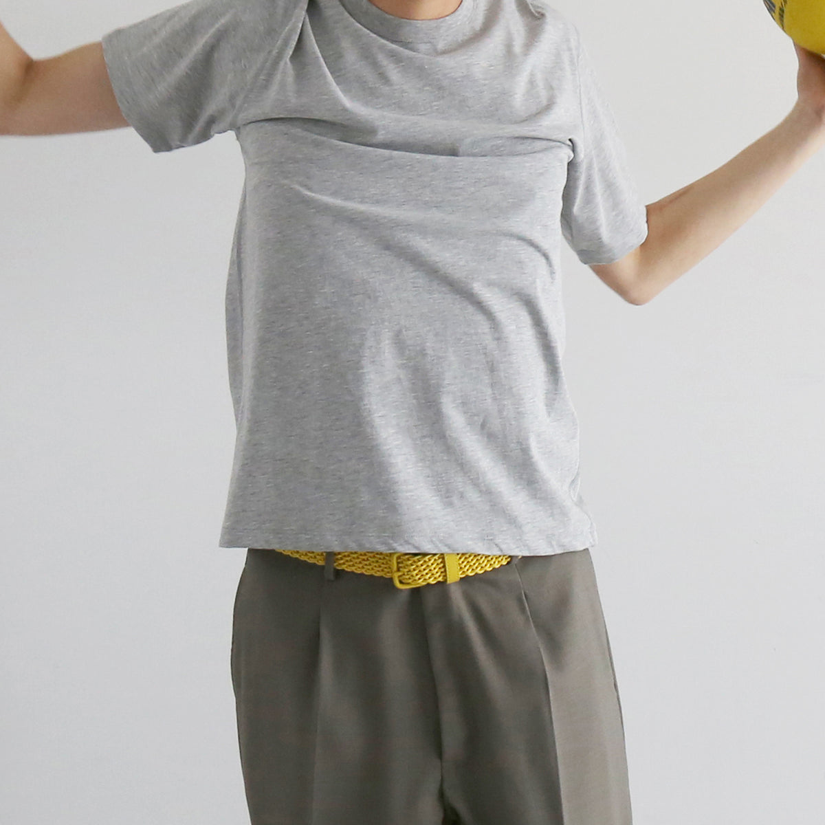 KAIKO C neck t-shirt “TOP GRAY” KAIKO【カイコー】C neck t-shirt “TOP GRAY”｜O WEB STORE