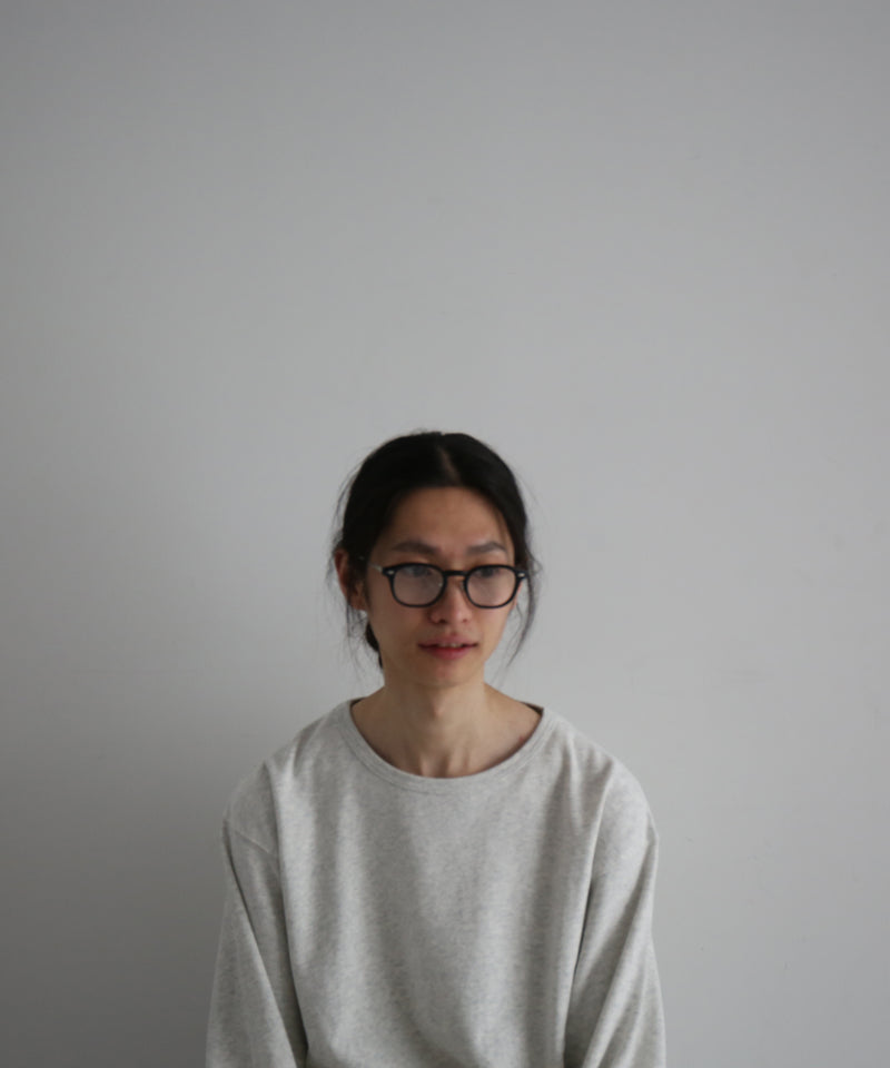 NOCHINO OPTICAL "Jifusan" "#1 GLOSS BLACK × CLEAR to GREY"