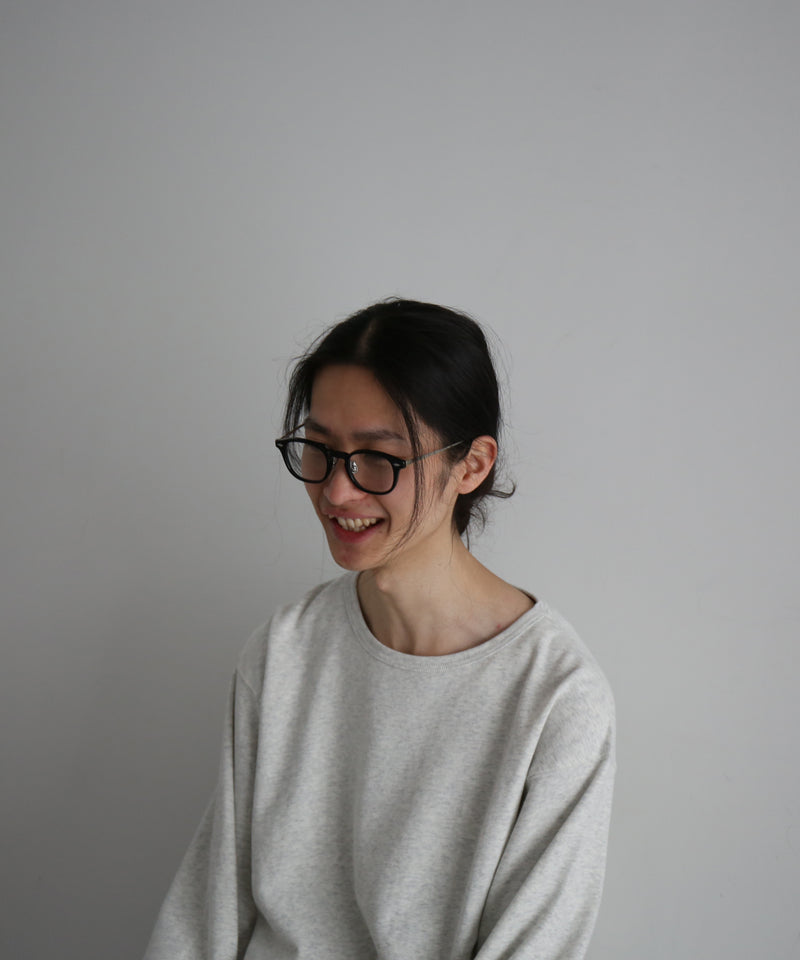 NOCHINO OPTICAL "Jifusan" "#1 GLOSS BLACK × CLEAR to GREY"