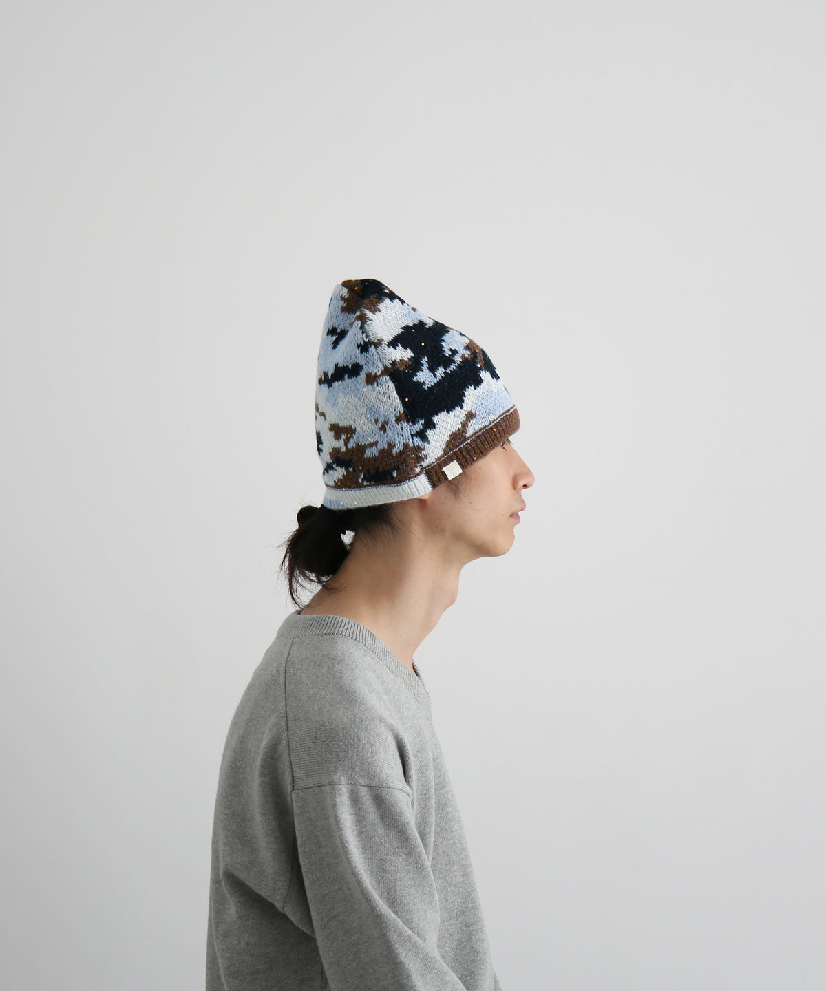 FAF(FAKE AS FLOWERS) Camo single beanie "SKY CAMO"