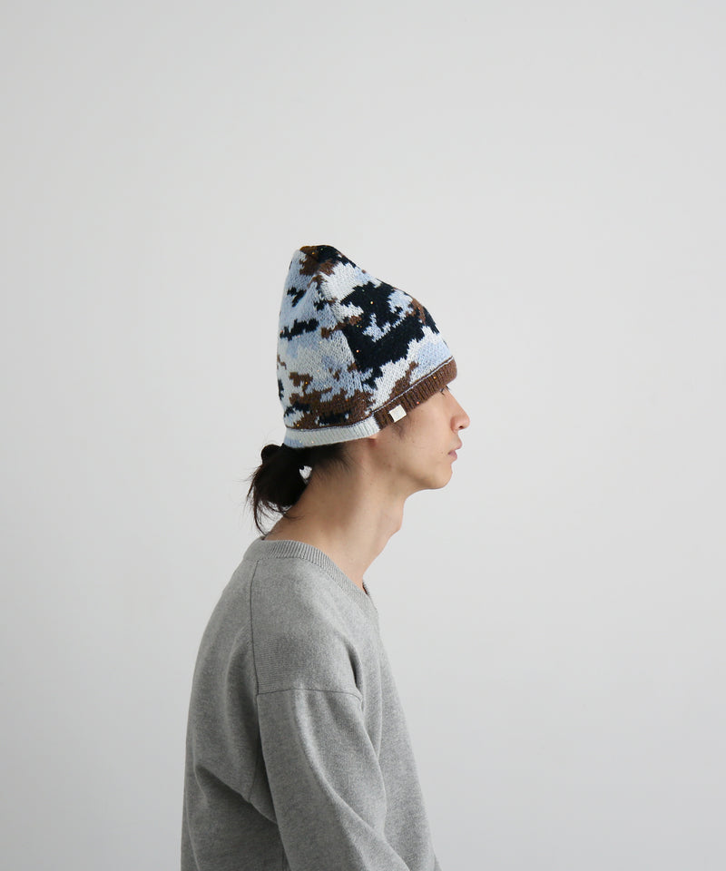 FAF(FAKE AS FLOWERS) Camo single beanie "SKY CAMO"