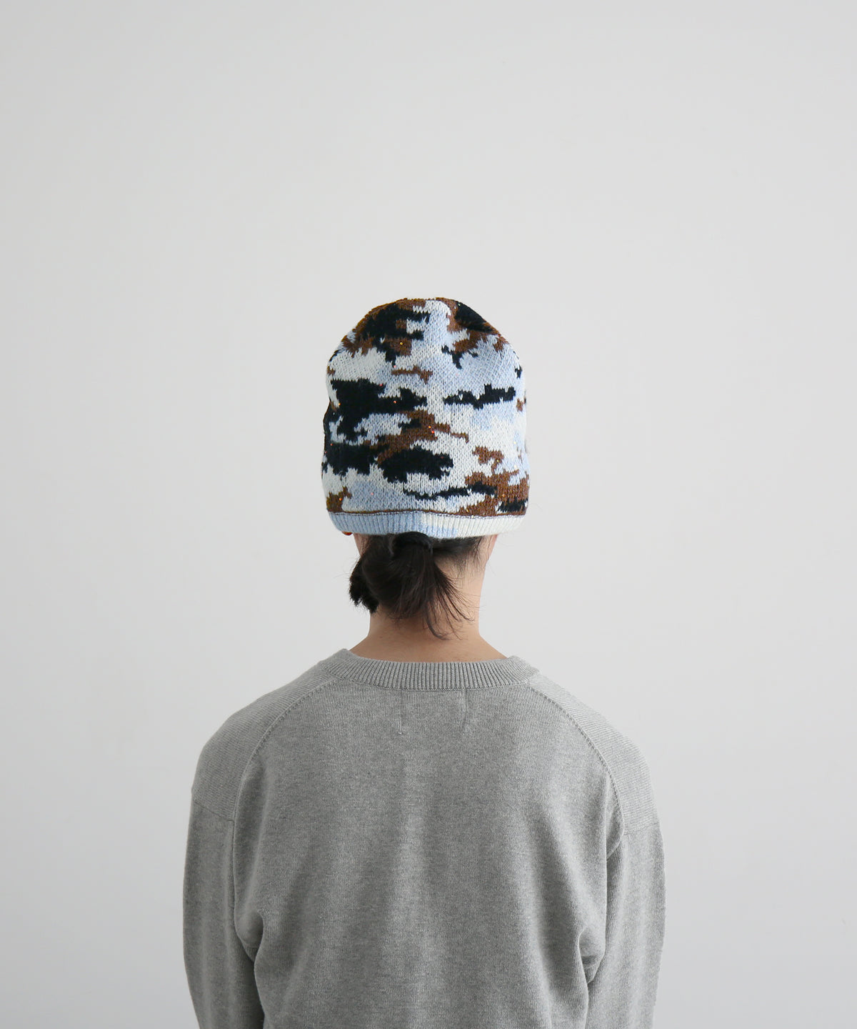 FAF(FAKE AS FLOWERS) Camo single beanie "SKY CAMO"