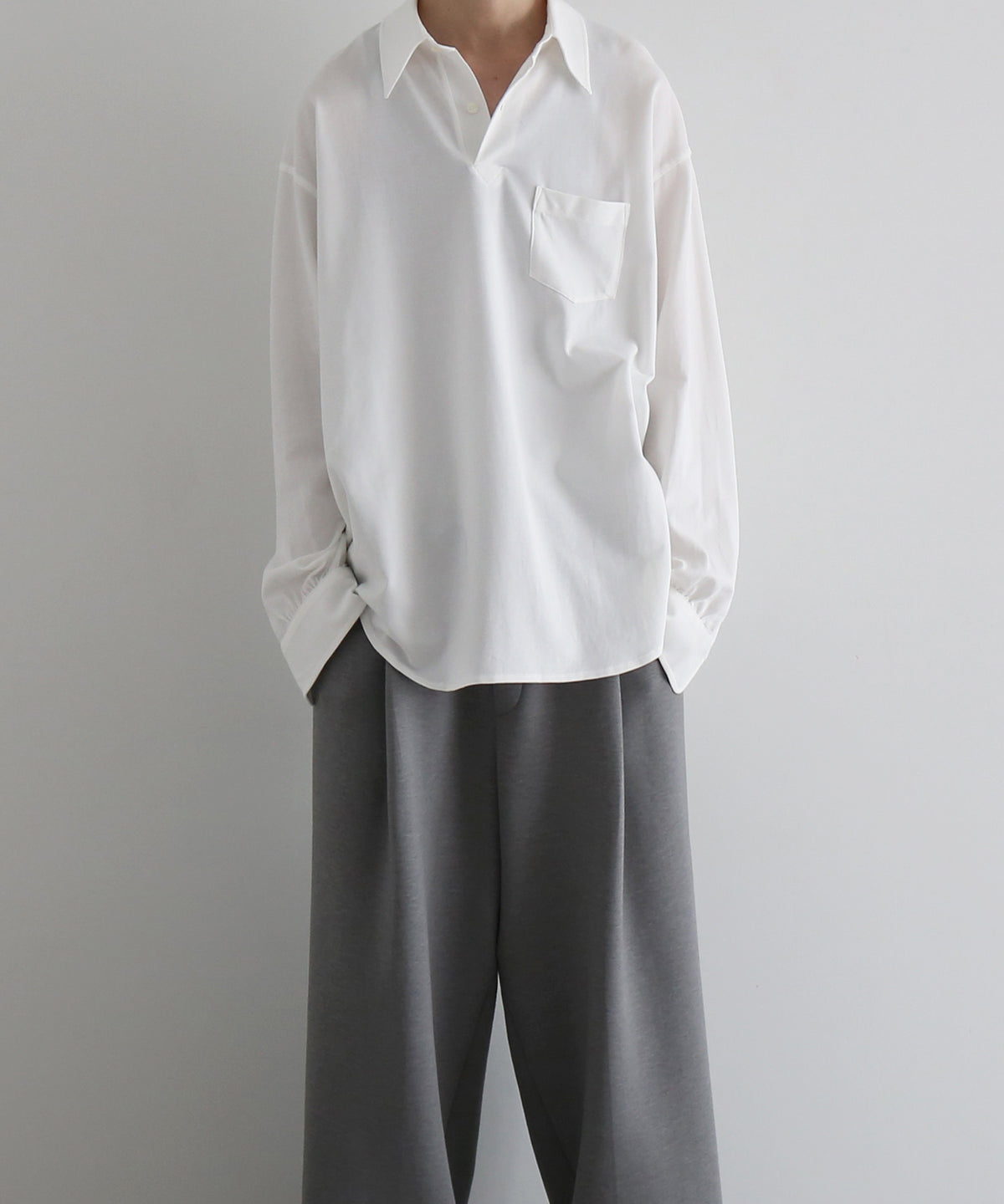 KAIKO Polo neck shirt "OFF WHITE"