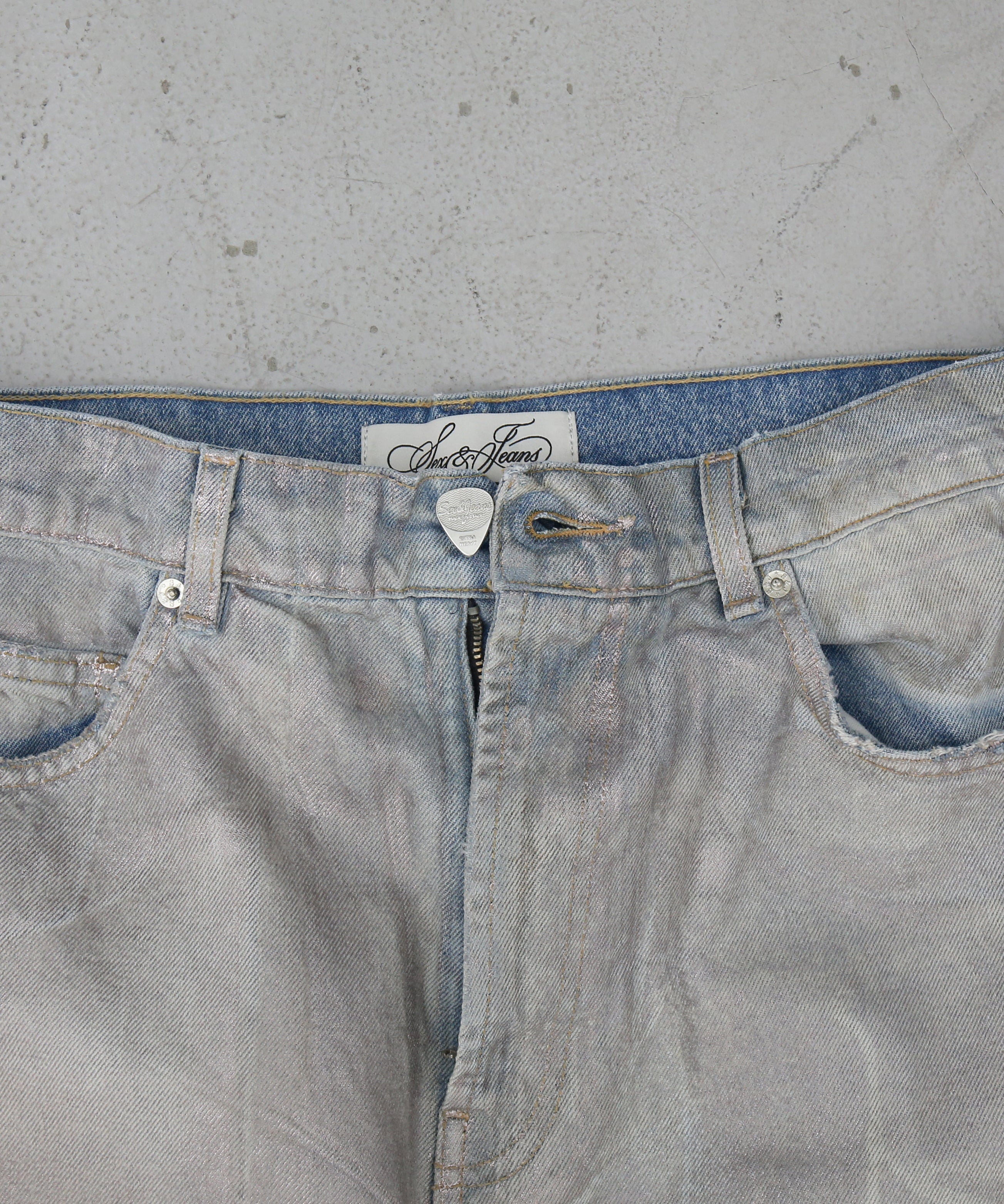 Sex&Jeans Silver plated jeans "SILVER"