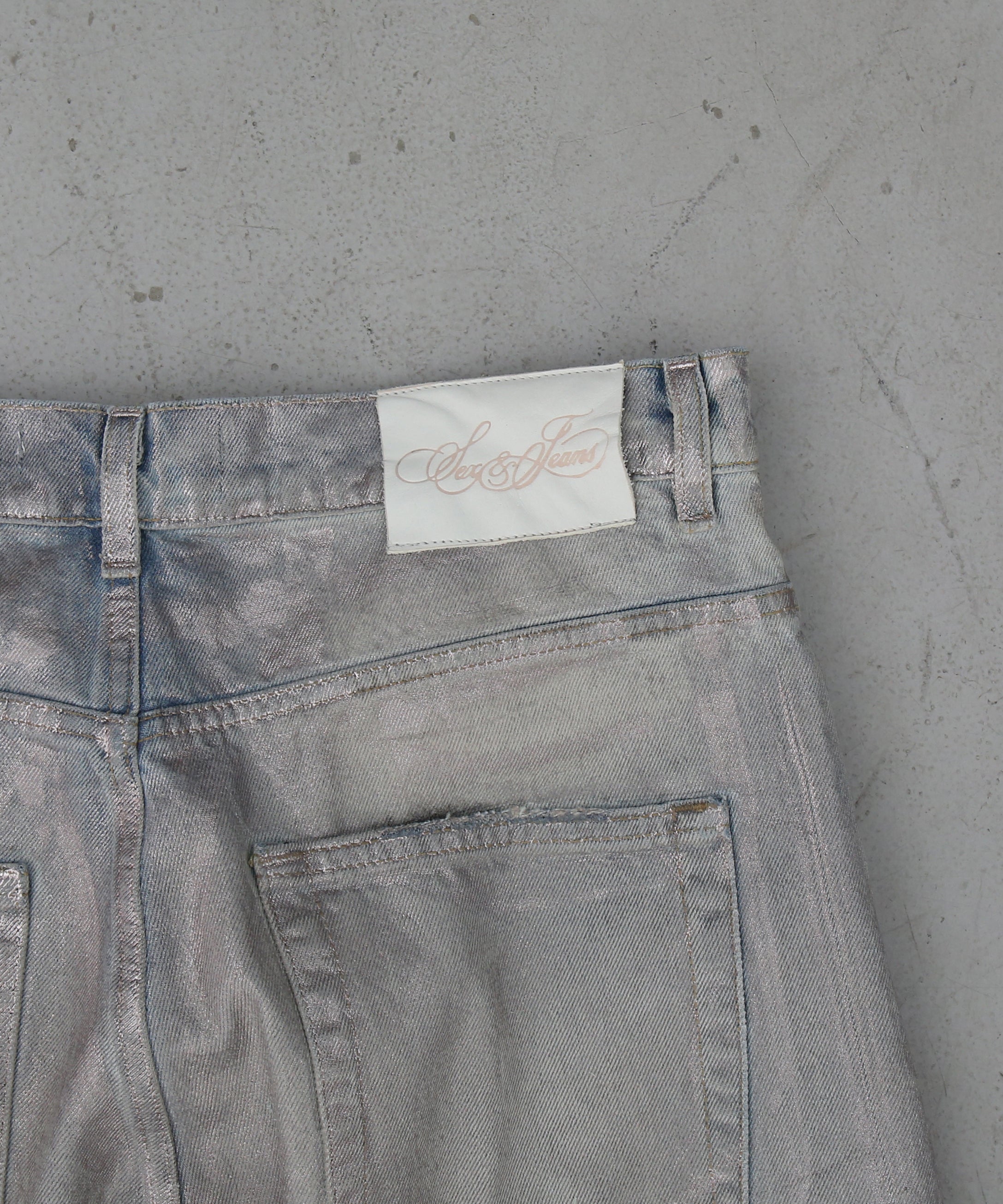 Sex&Jeans Silver plated jeans "SILVER"