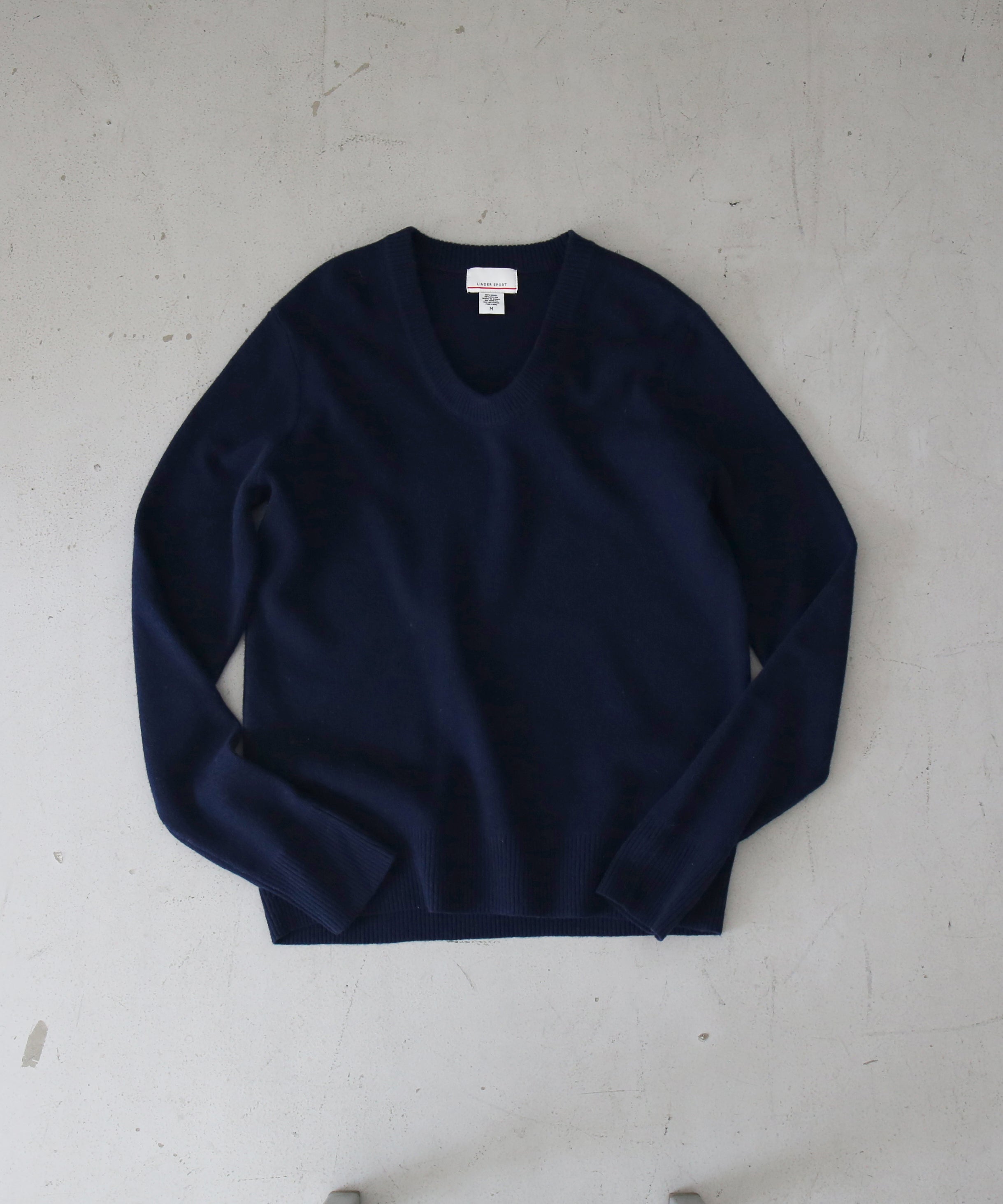 LINDER SPORT Thin u-neck "NAVY"