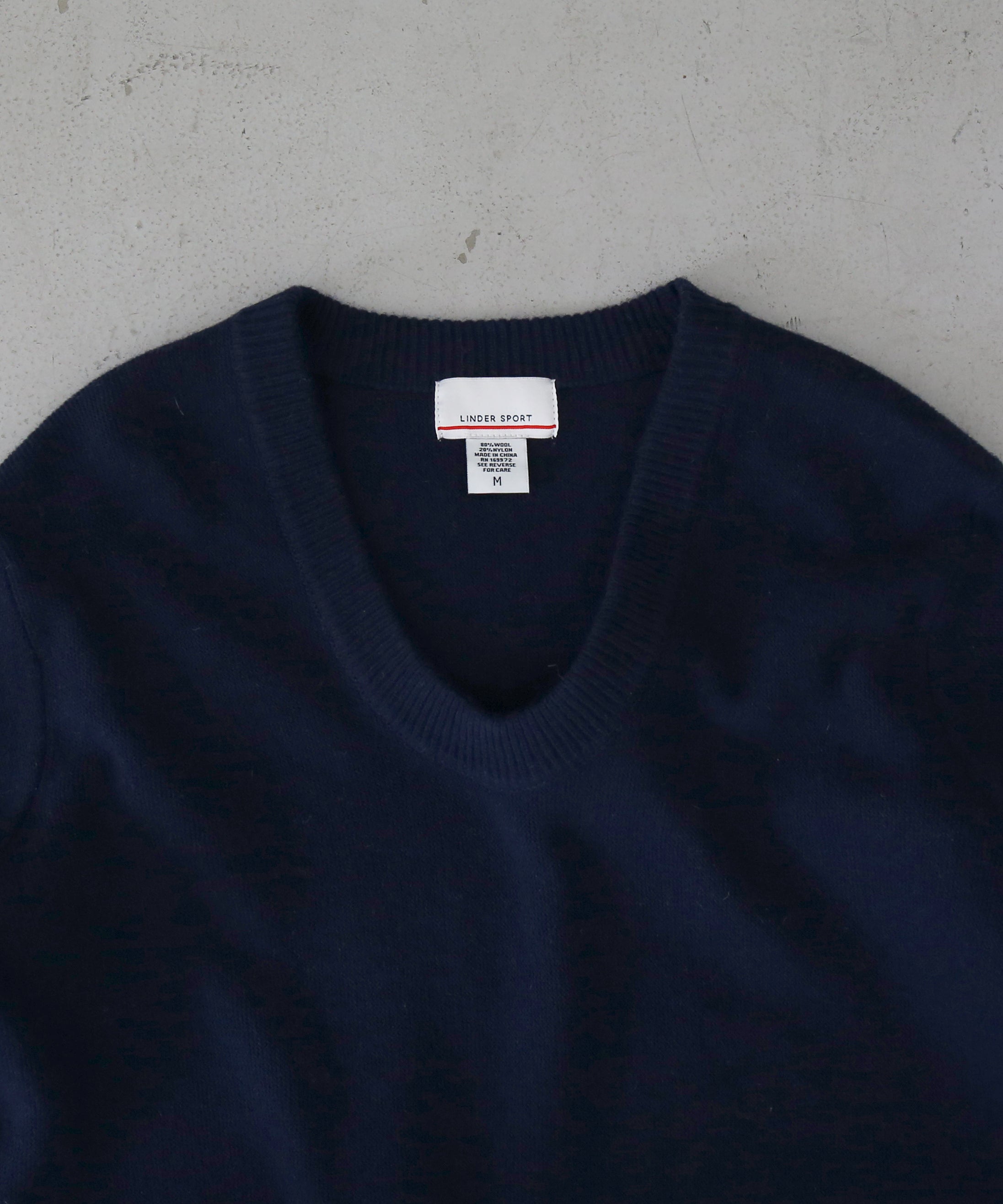 LINDER SPORT Thin u-neck "NAVY"