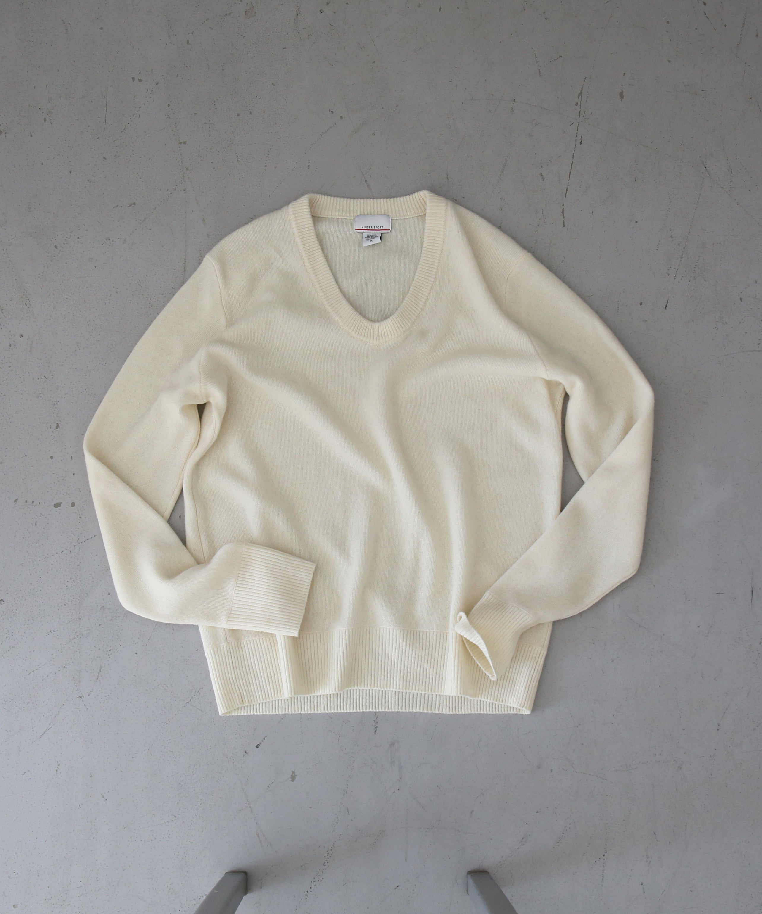 LINDER SPORT Thin u-neck "WHITE"