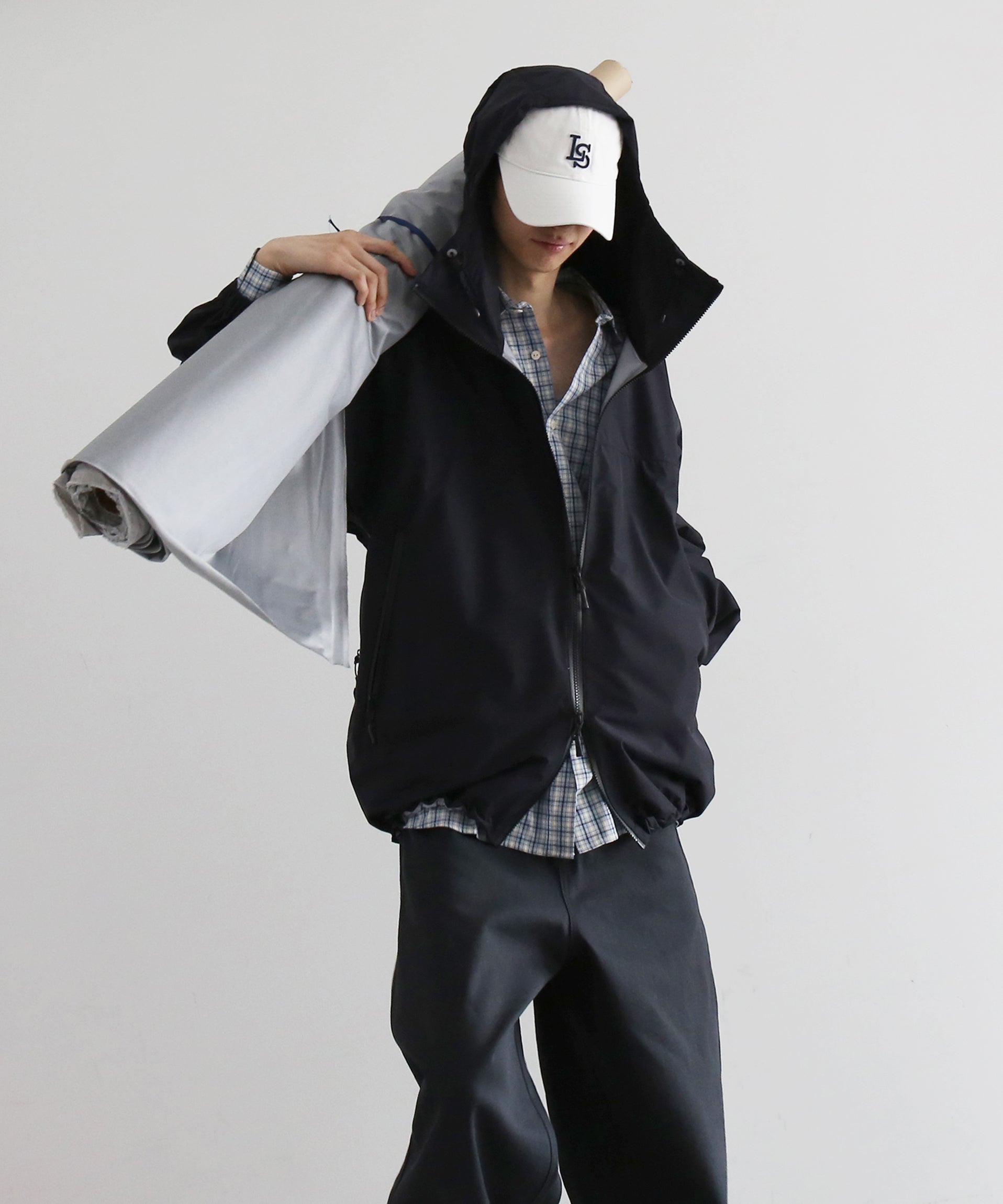 PHINGERIN Cumalice shell jacket resmildiv "B:BLACK"