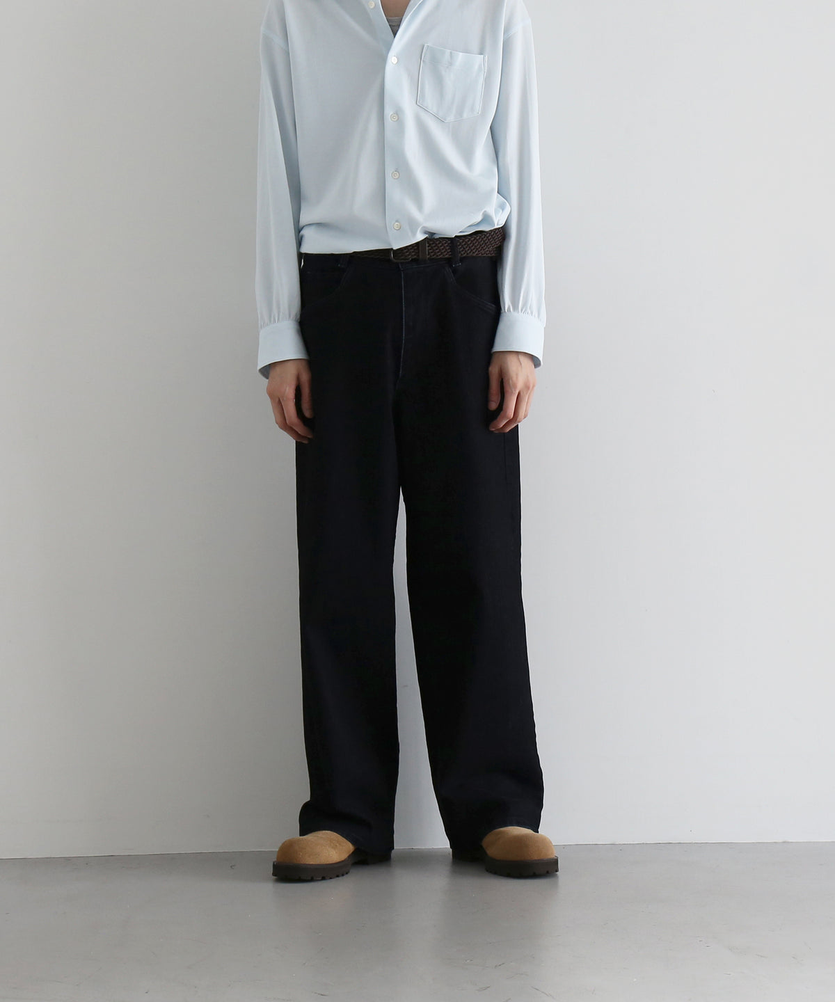 VOAAOV Flocky denim pants “RED"