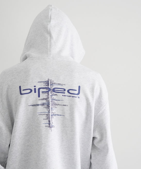 SAN SAN GEAR Biped hoodie "WHITE MELANGE"