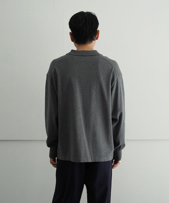 crepuscule【クレプスキュール】l/s knit polo 
