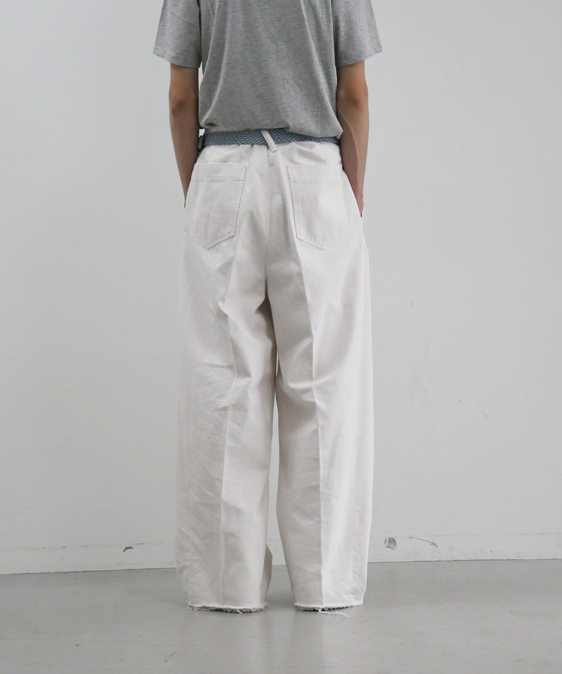 saby Tuck-baggy type 3 - surface dyeing denim -  "FADE PINK"