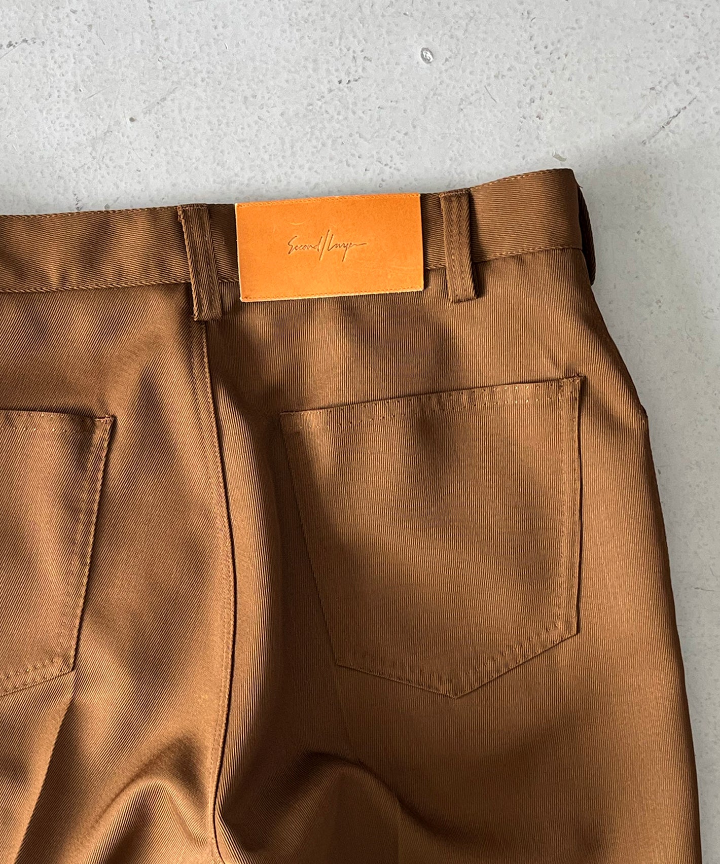 SECOND/LAYER Angel trousers "BROWN"