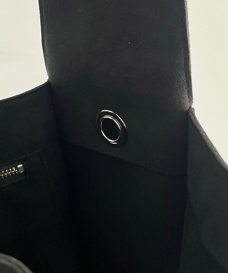 KAIKO Ultrasuede shoulder bag "BLACK"