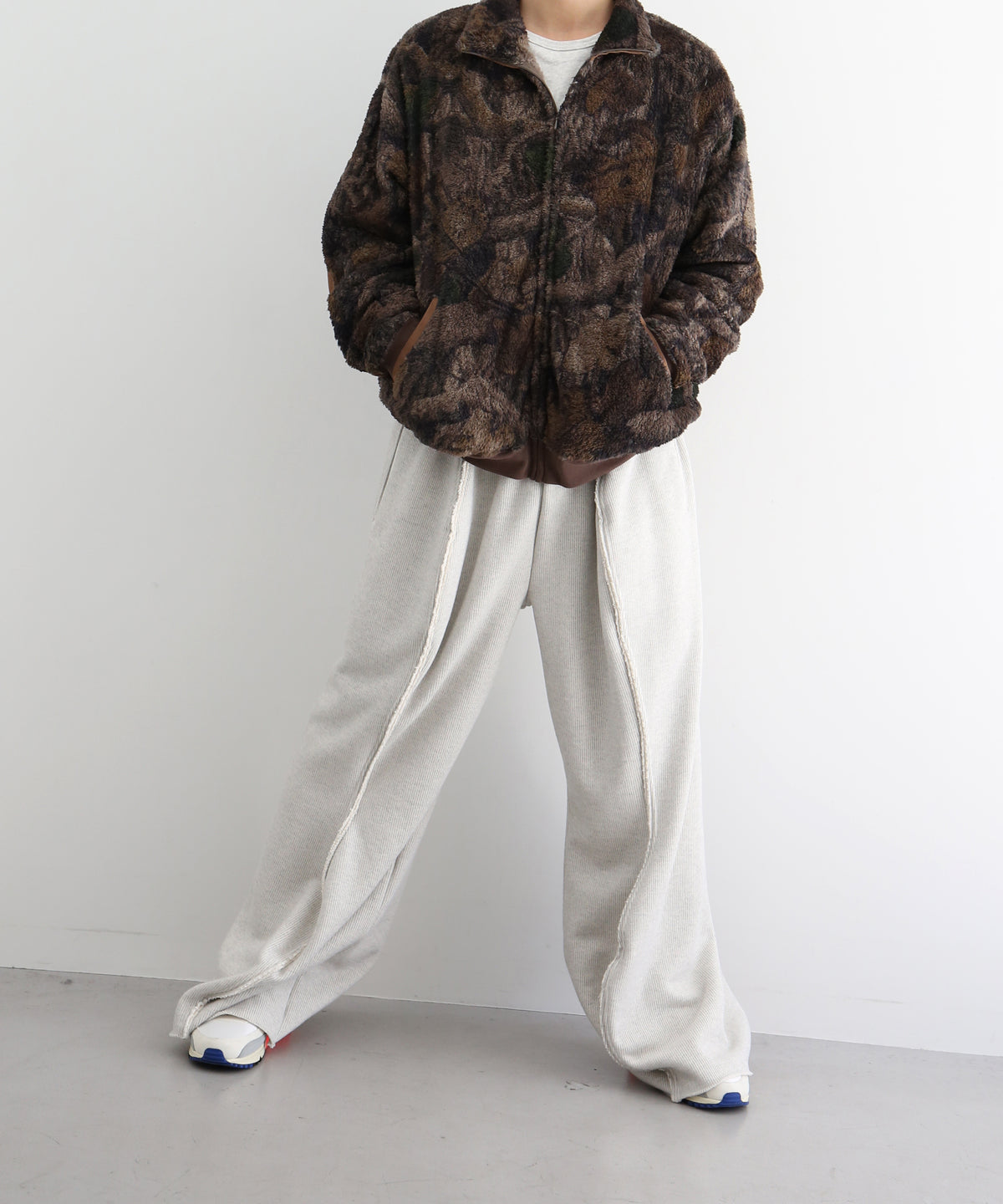 REMI RELIEF シャギーフリース Zip jkt "CAMO"
