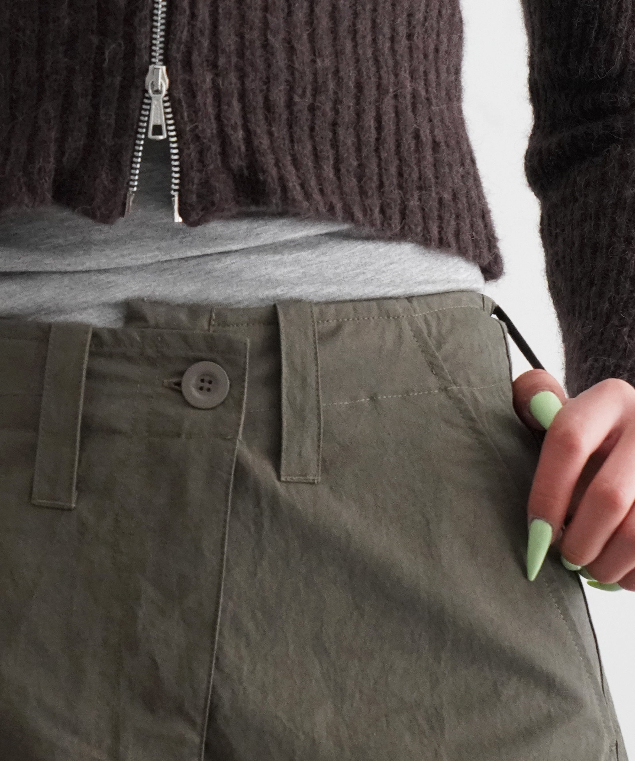 OUR LEGACY Cargo skirt "PINE HIGH TWIST SOLARO"