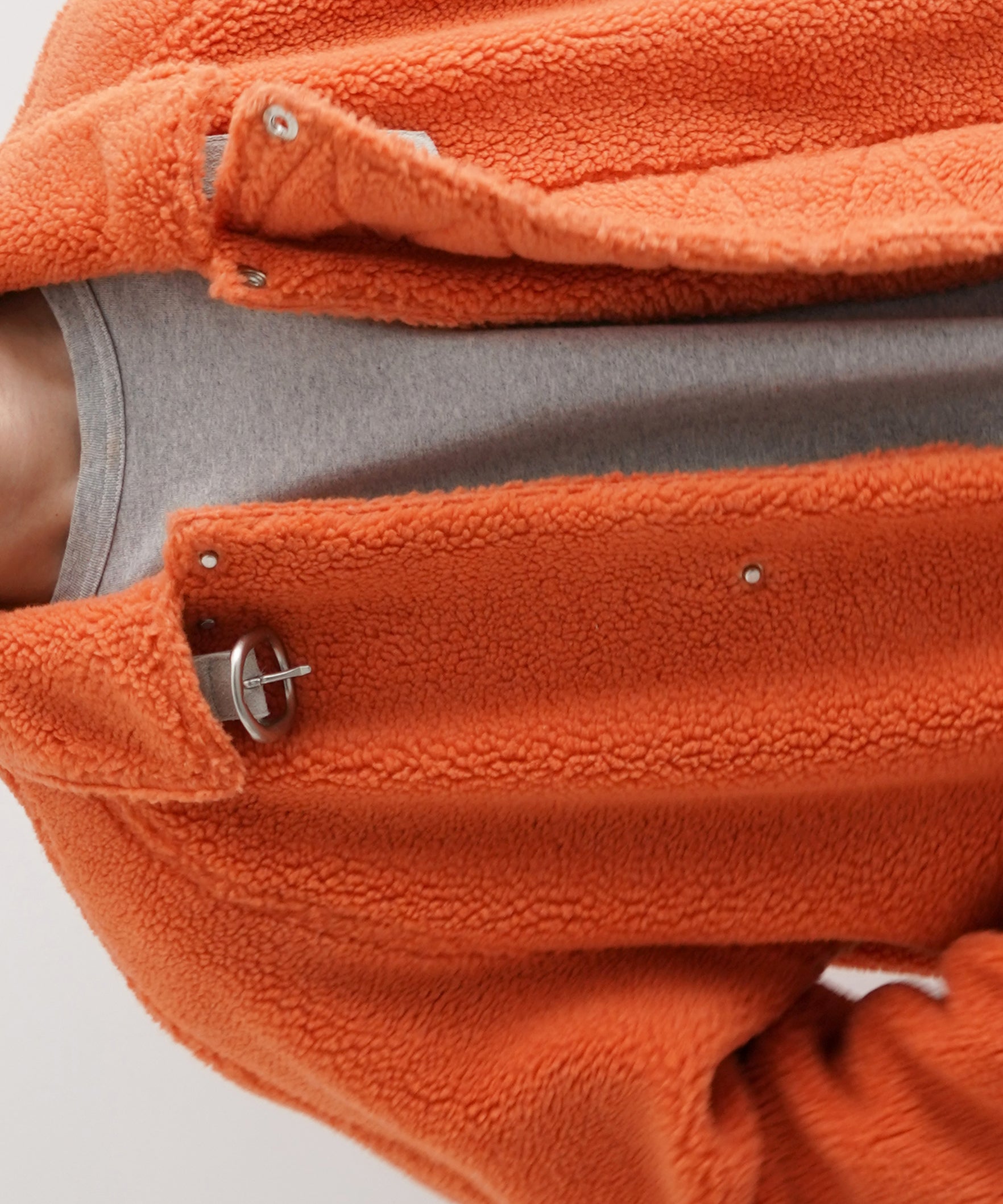FAF(FAKE AS FLOWERS) Boa 2 way coat "ORANGE"