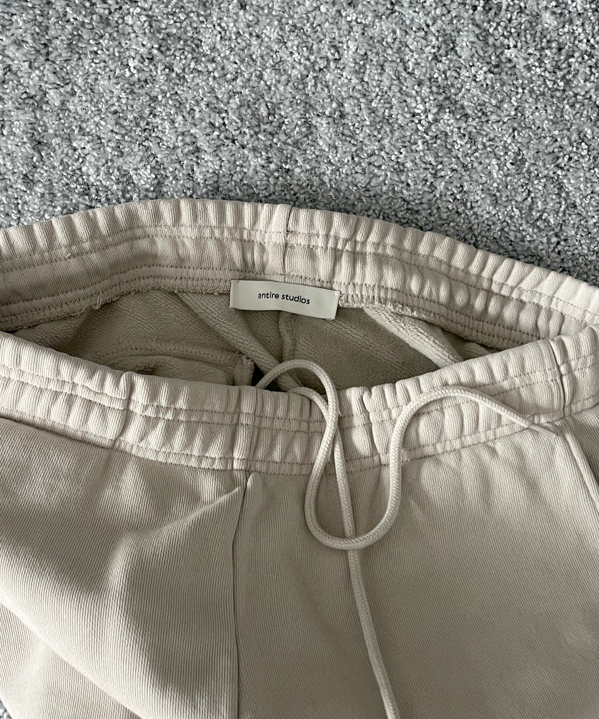 entire studios Straight leg sweatpant "OFF WHITE"