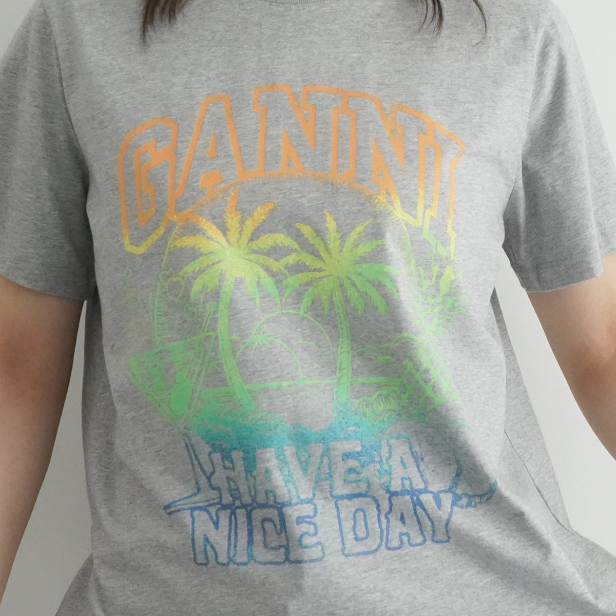 Ganni【ガニー】basic jersey holiday relaxed t-shirt 