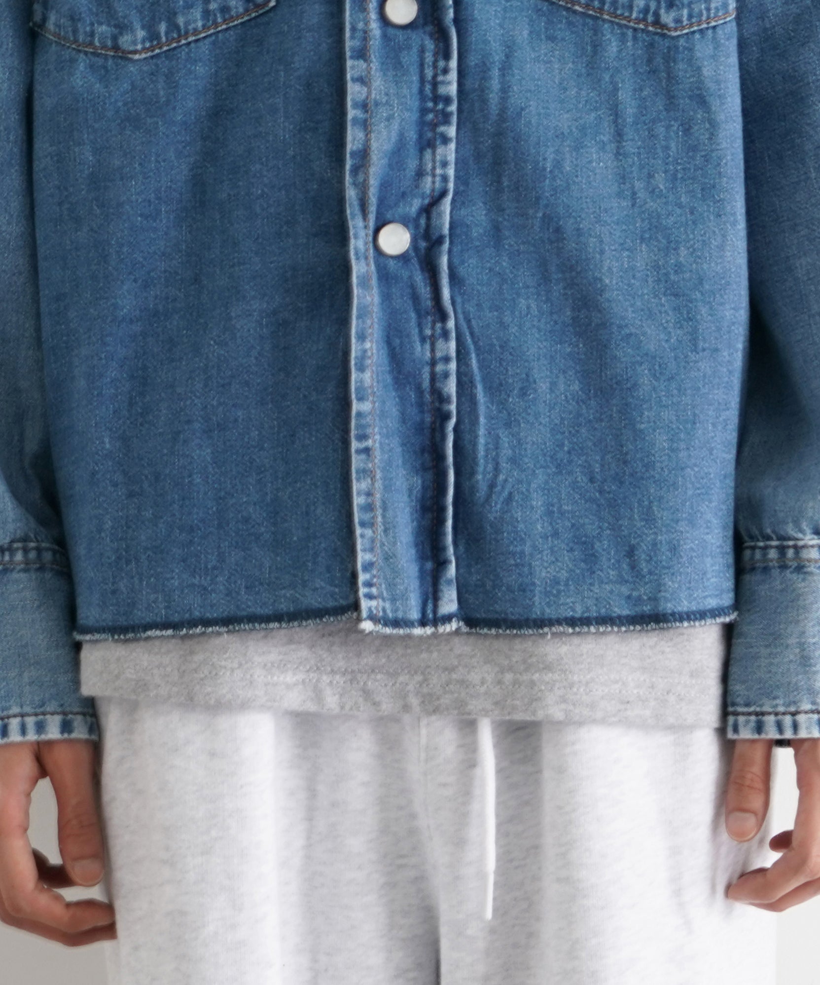 KOOKY ZOO Denim western shirt "INDIGO"
