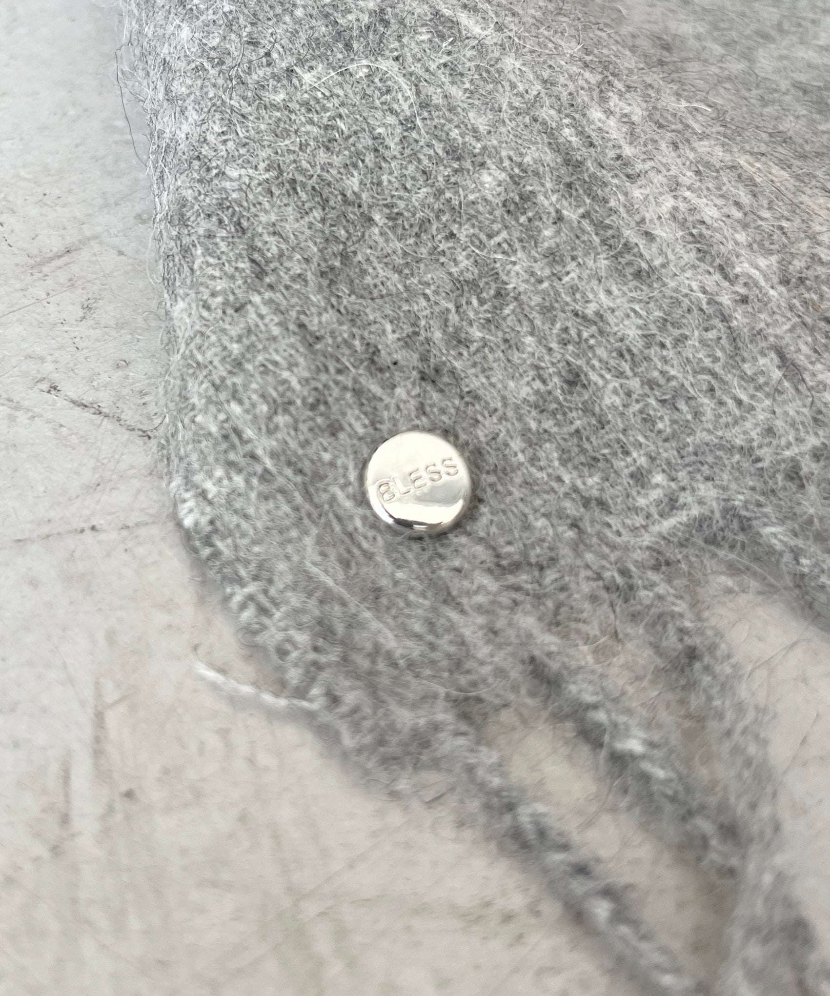 BLESS Draps long "WOOL GREY MELANGE"