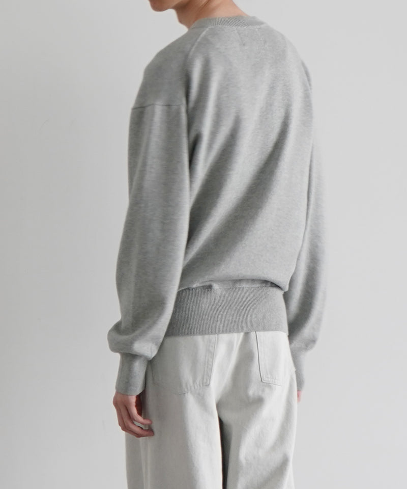 KAIKO V neck sweater "TOP GRAY"