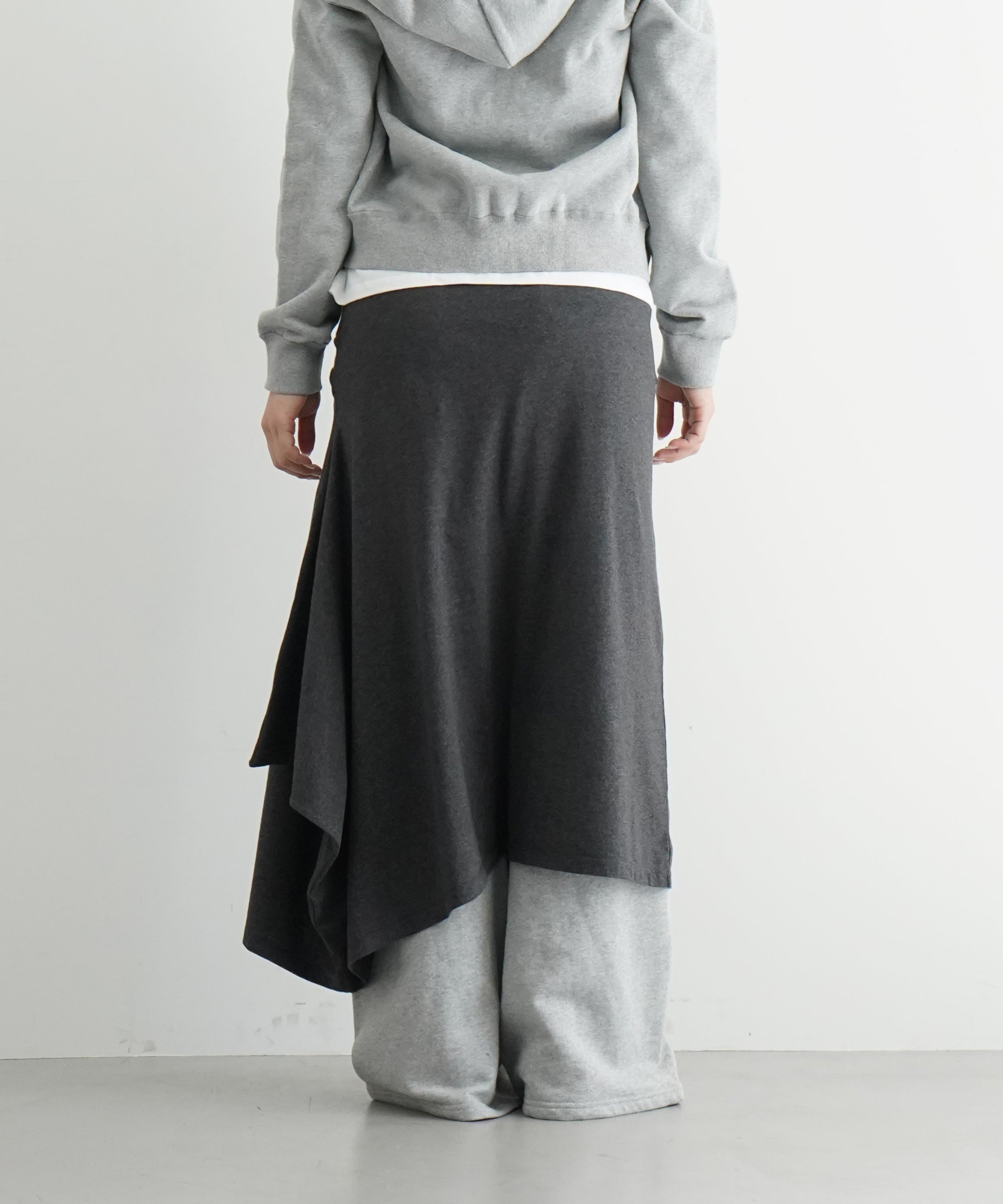 OUR LEGACY SASH SKIRT "DARK GREY MELANGE JERSEY"